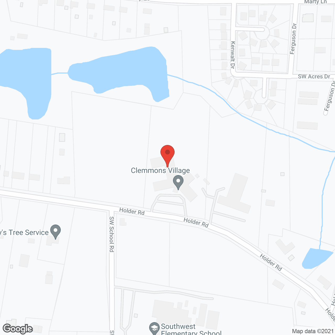 Clemmons Village II in google map