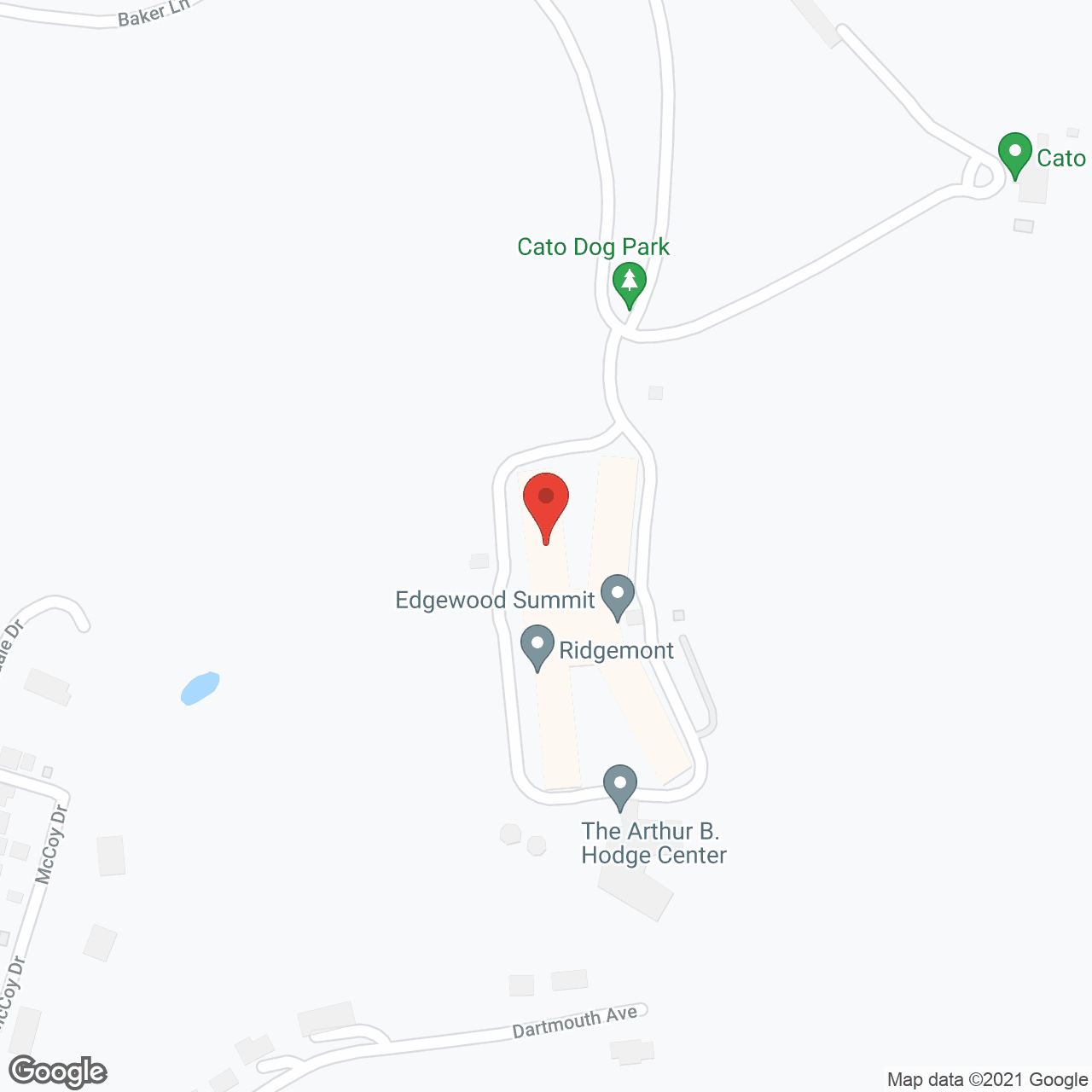 The Ridgemont in google map