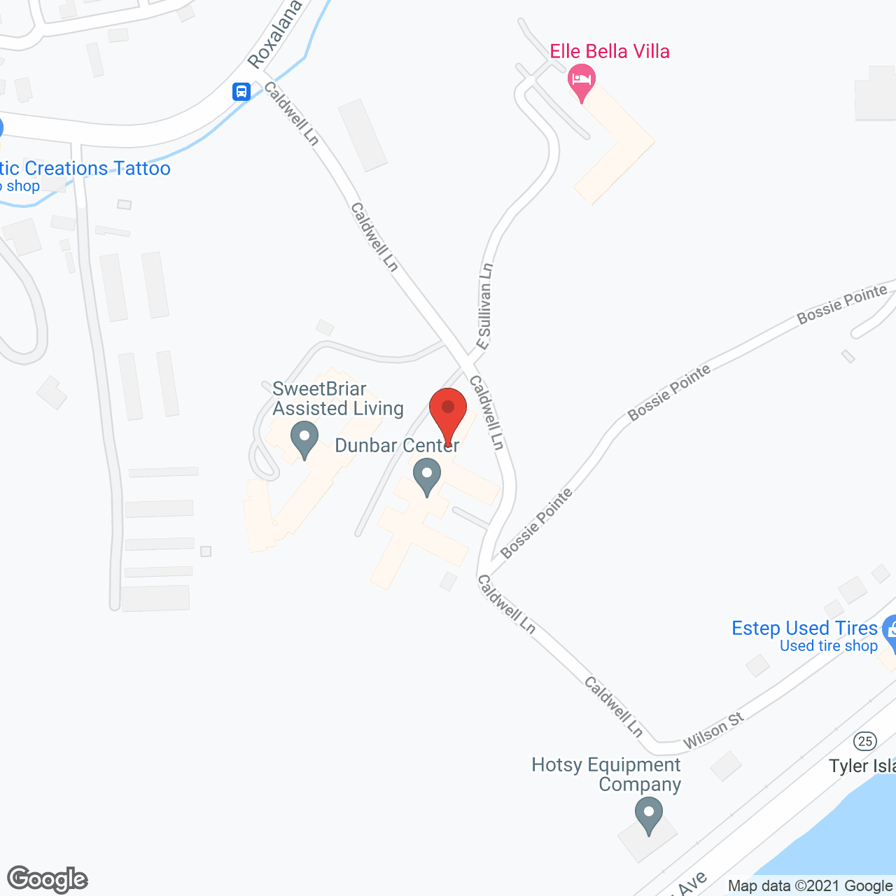 SunBridge Care and Rehabilitation for Dunbar in google map