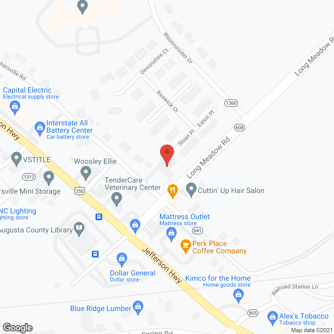 Care Corner Assisted Living in google map