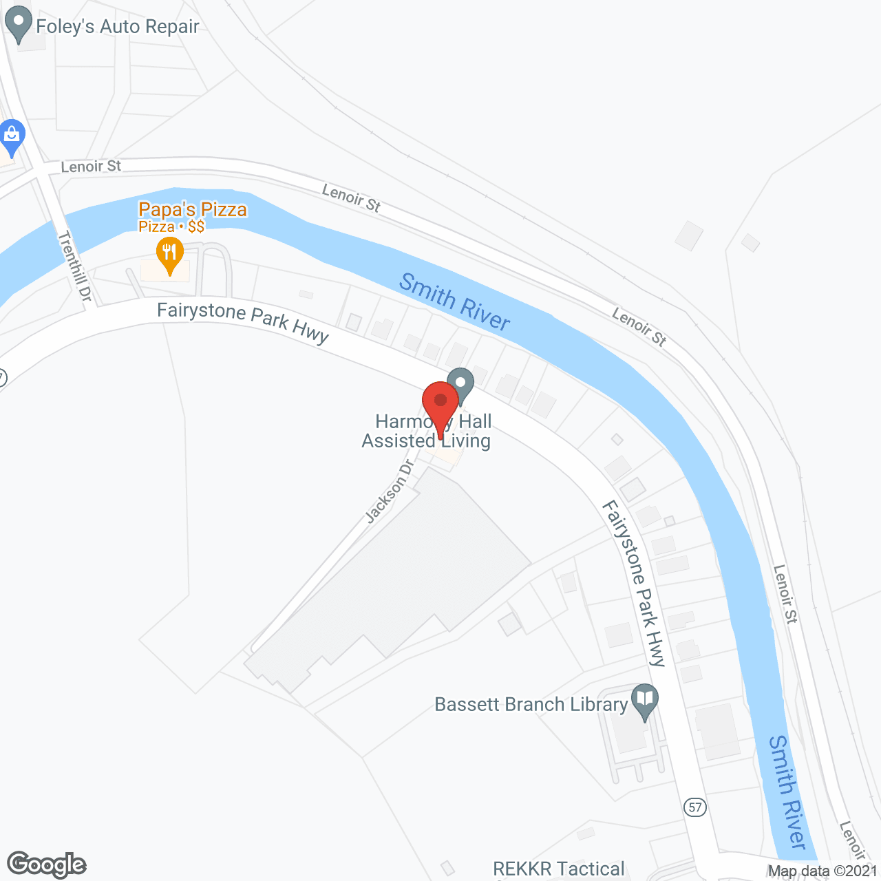 Harmony Hall Assisted Living Facility in google map