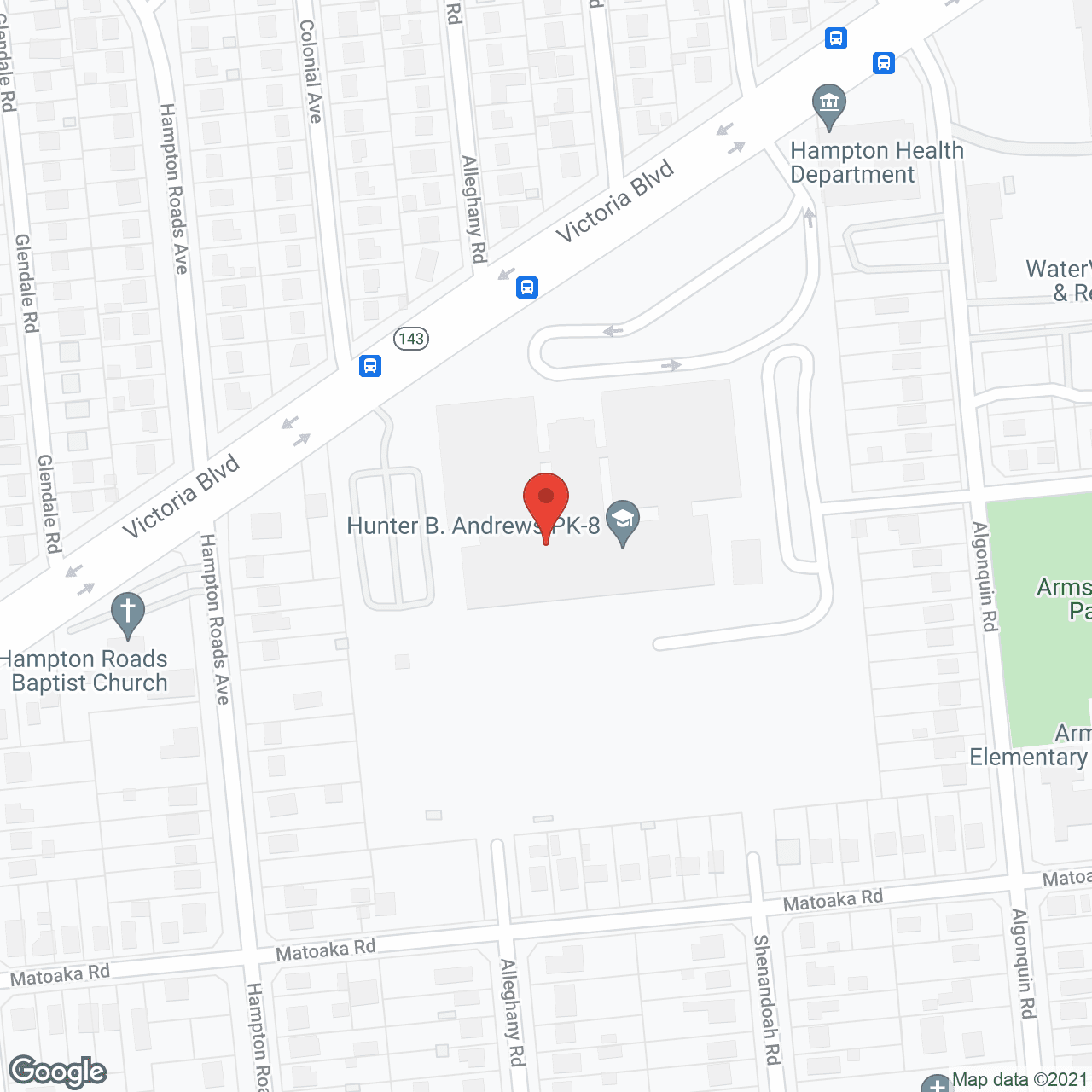 Hampton General Hospital in google map