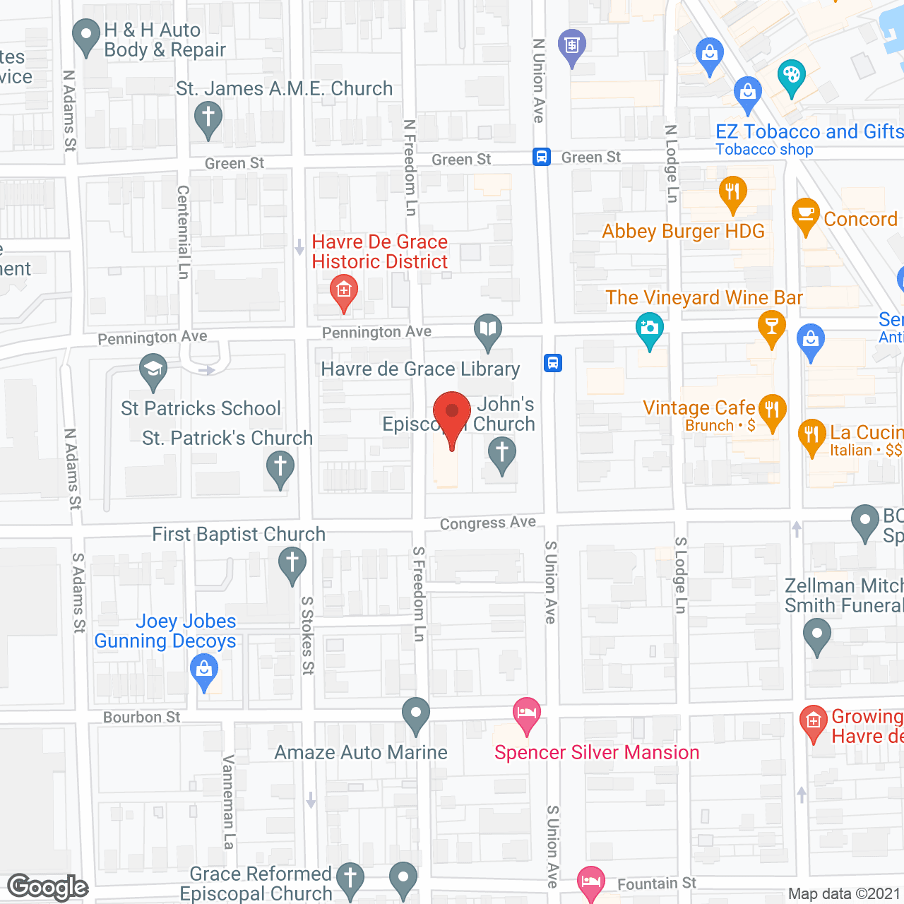 St John's Towers in google map