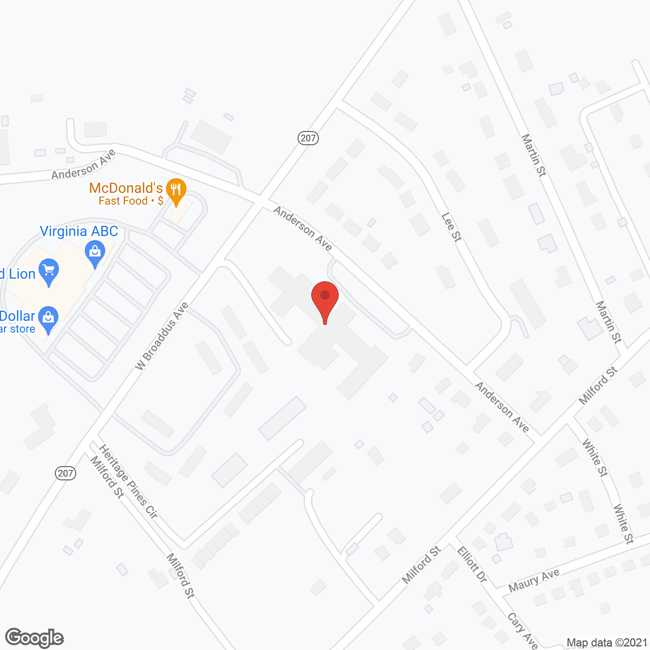 Bowling Green Healthcare Ctr in google map