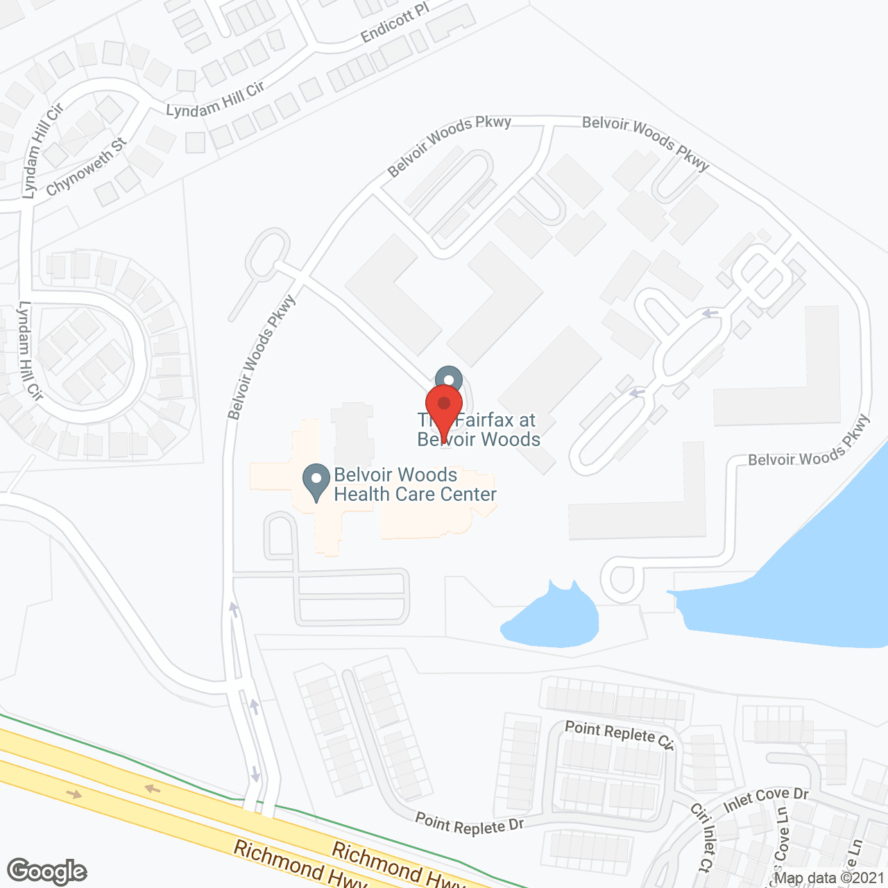 The Fairfax in google map
