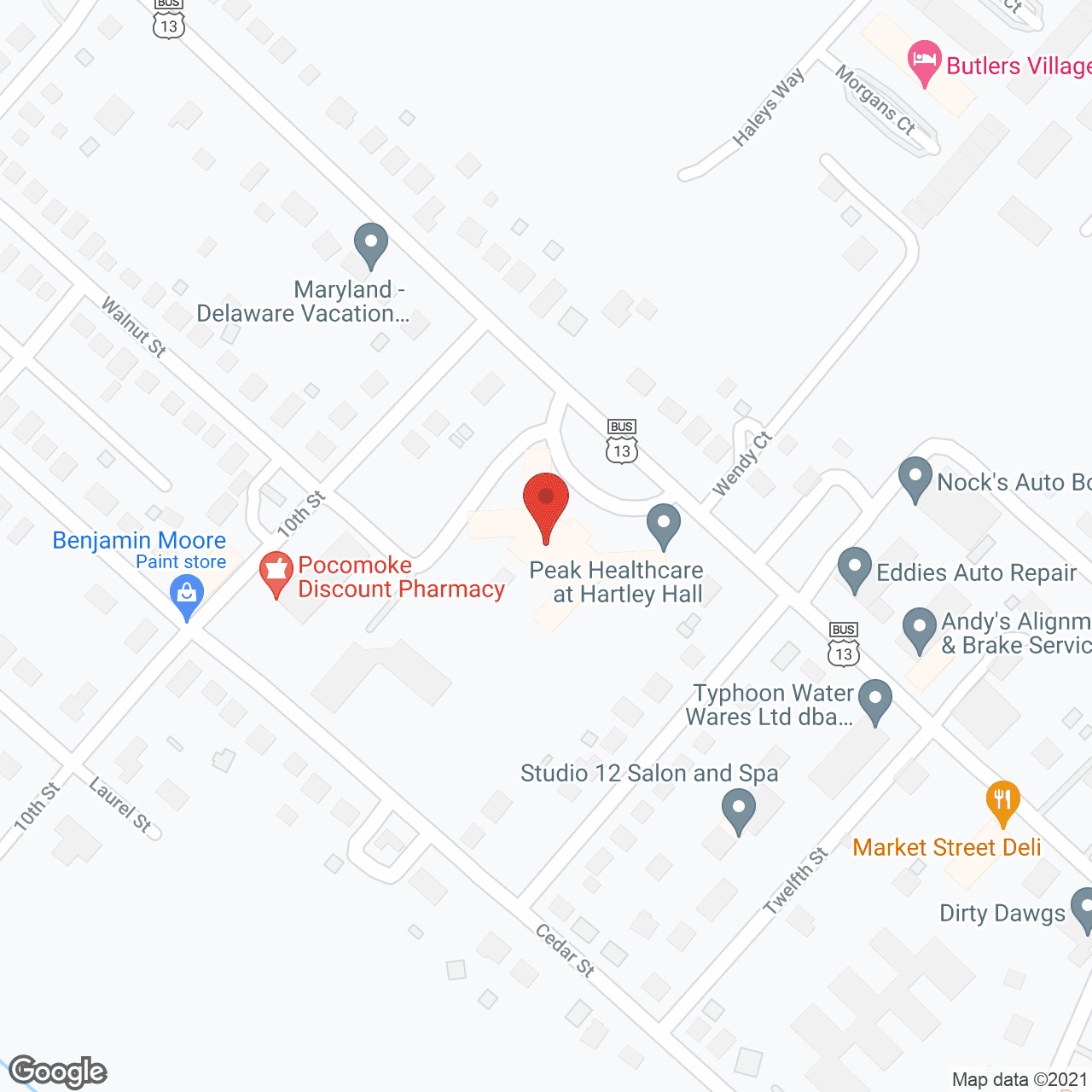 Hartley Hall in google map
