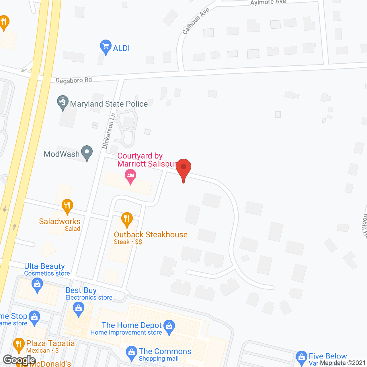 Avalon Retirement Community in google map