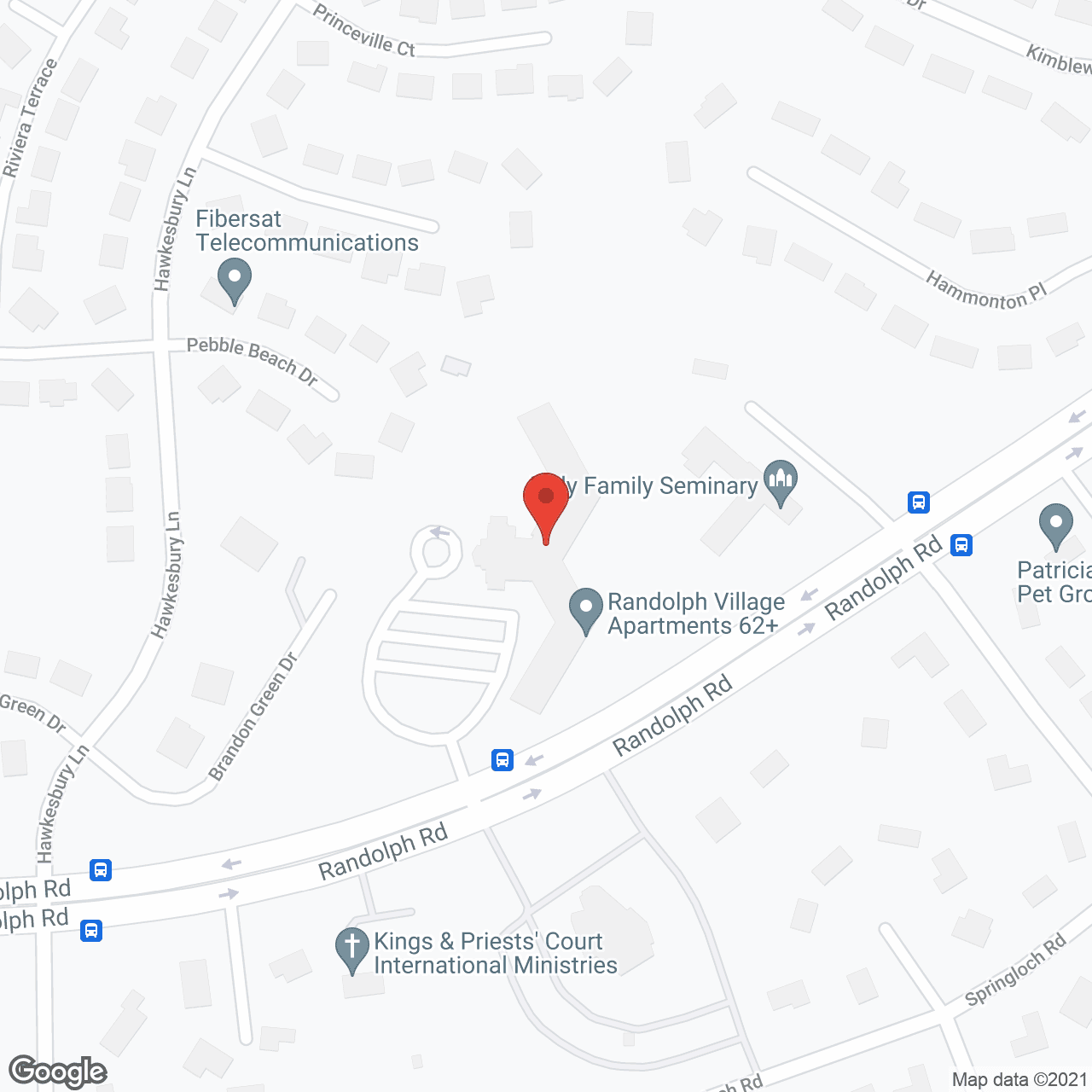 Randolph Village in google map