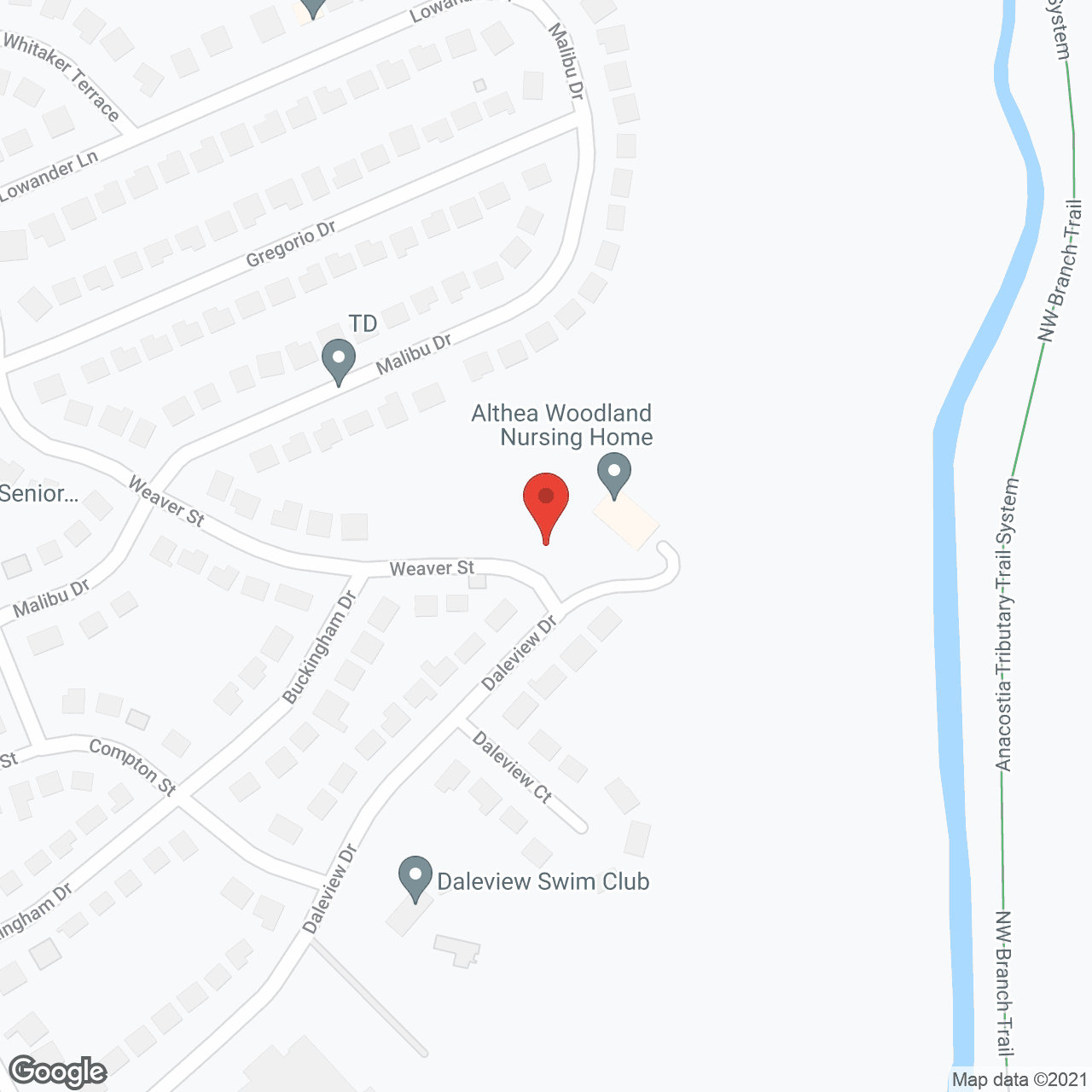 Althea Woodland Nursing Home in google map