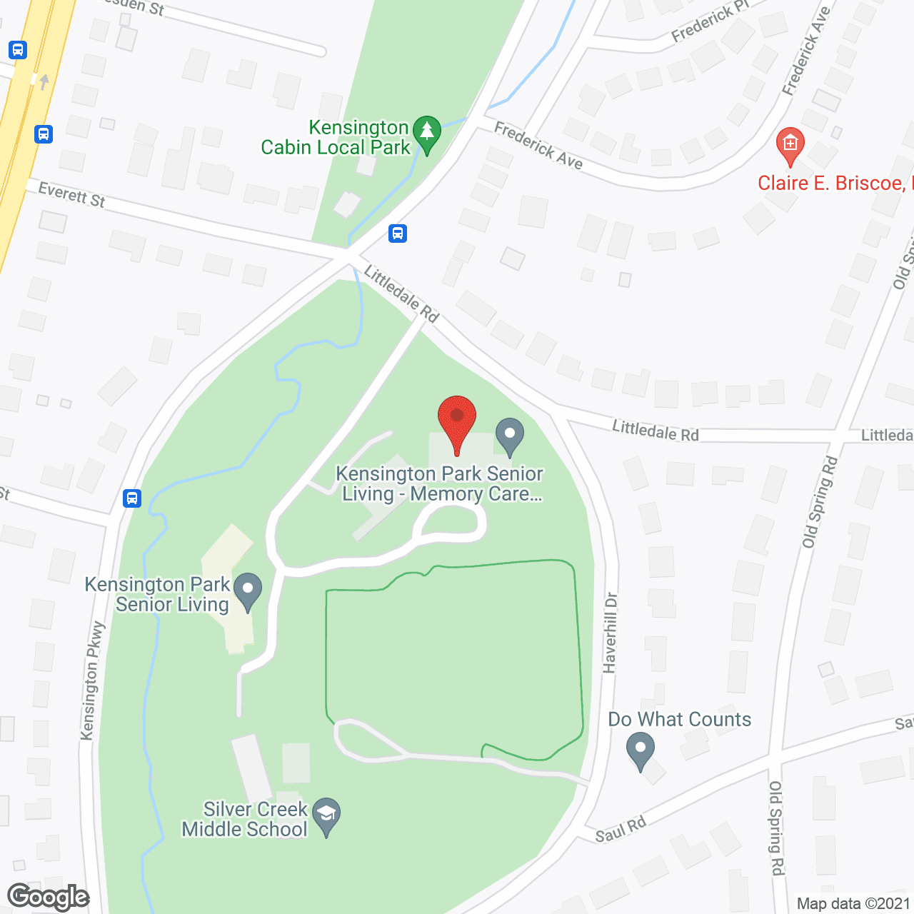 Manor Care Kensington Park in google map