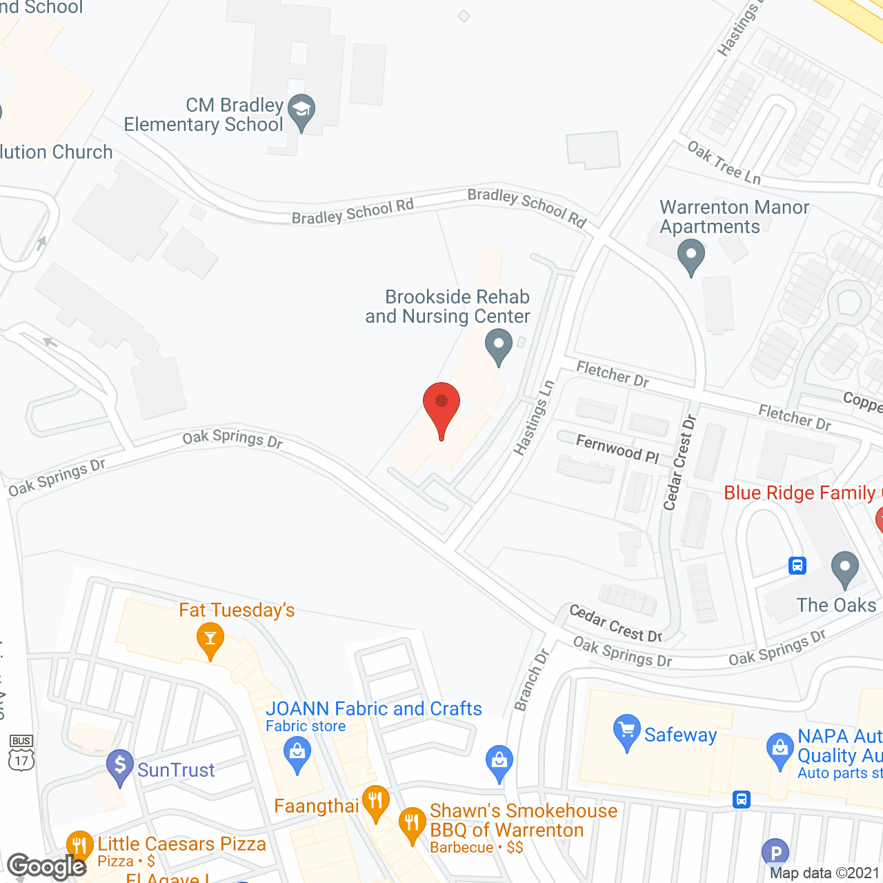 Oak Springs of Warrenton in google map