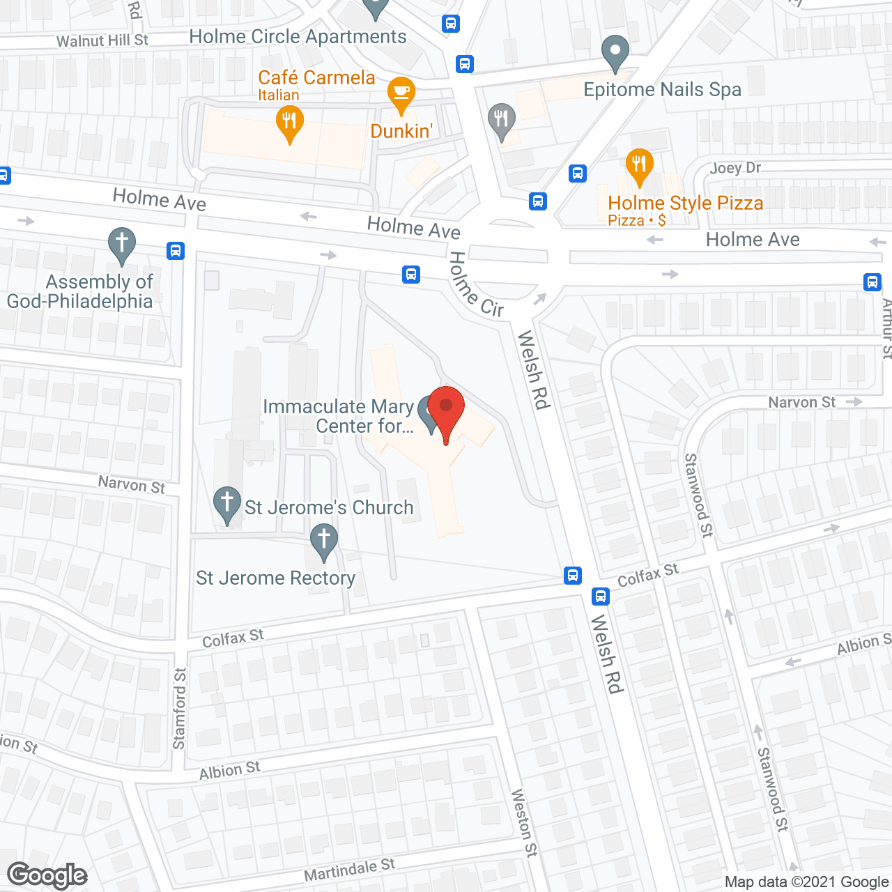 Immaculate Mary Home in google map