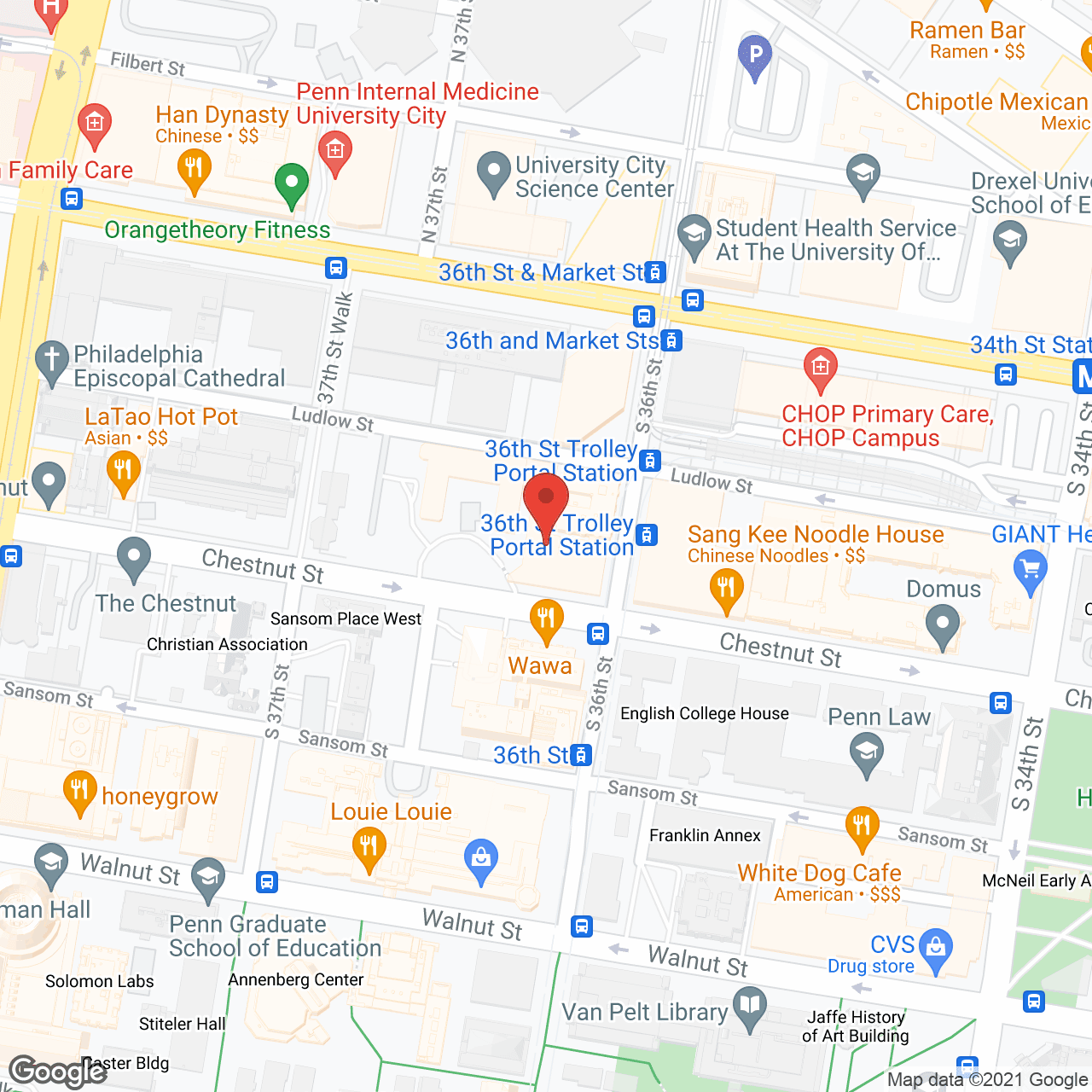 Penn Center For Rehab & Care in google map