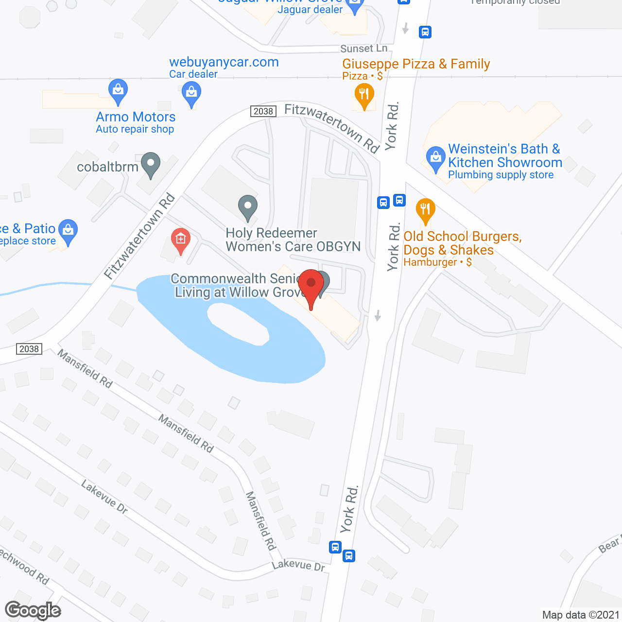 Commonwealth Senior Living at Willow Grove in google map
