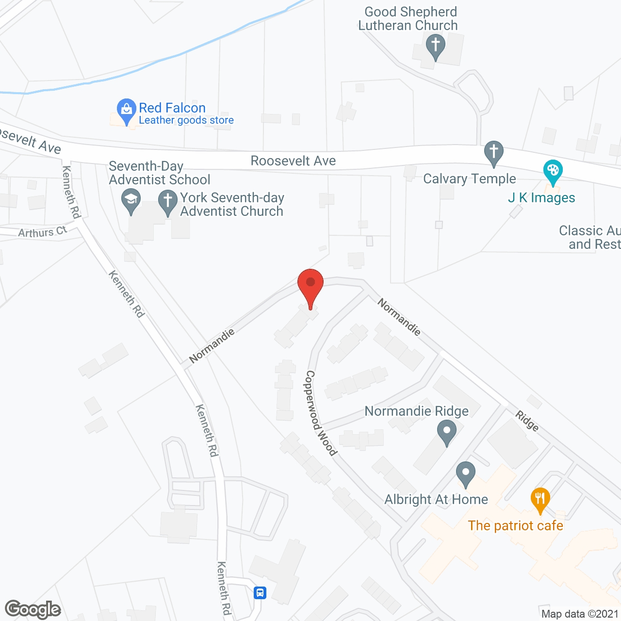Normandie Ridge in google map