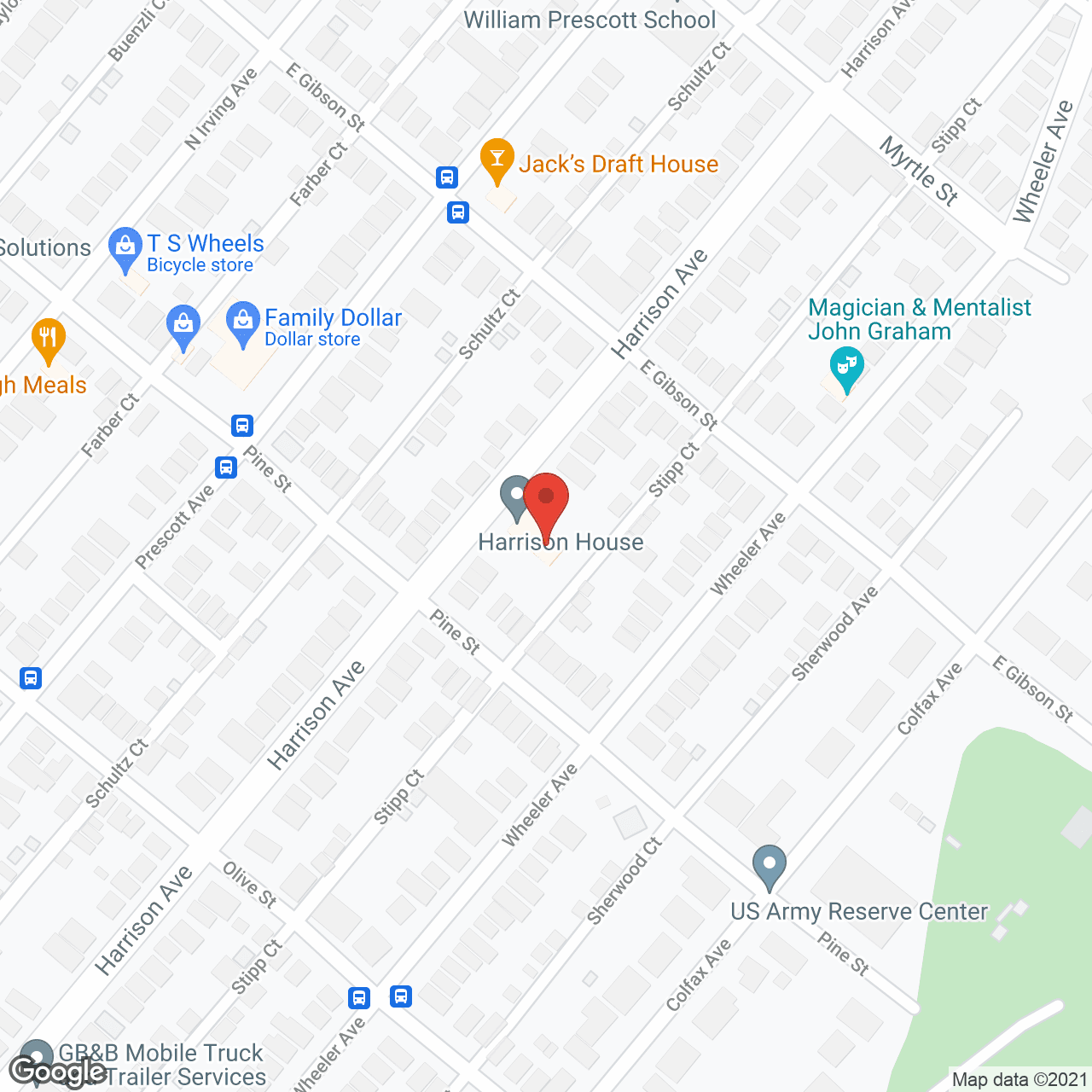 Harrison House in google map