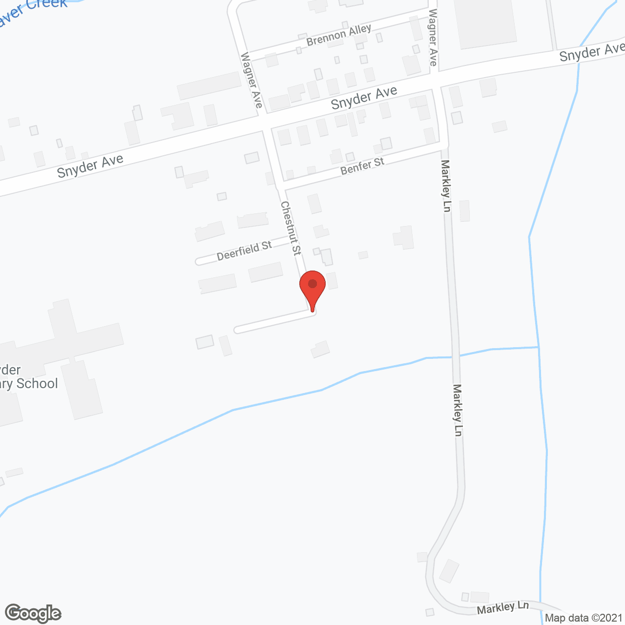 Deerfield Estates in google map