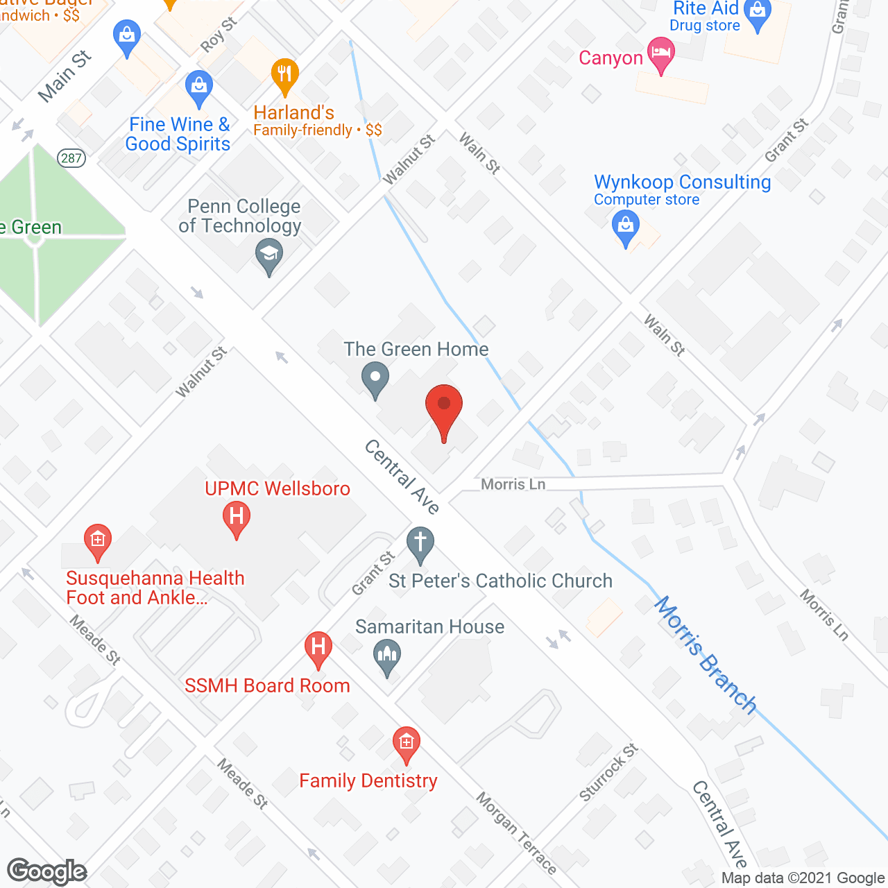Laurels in google map
