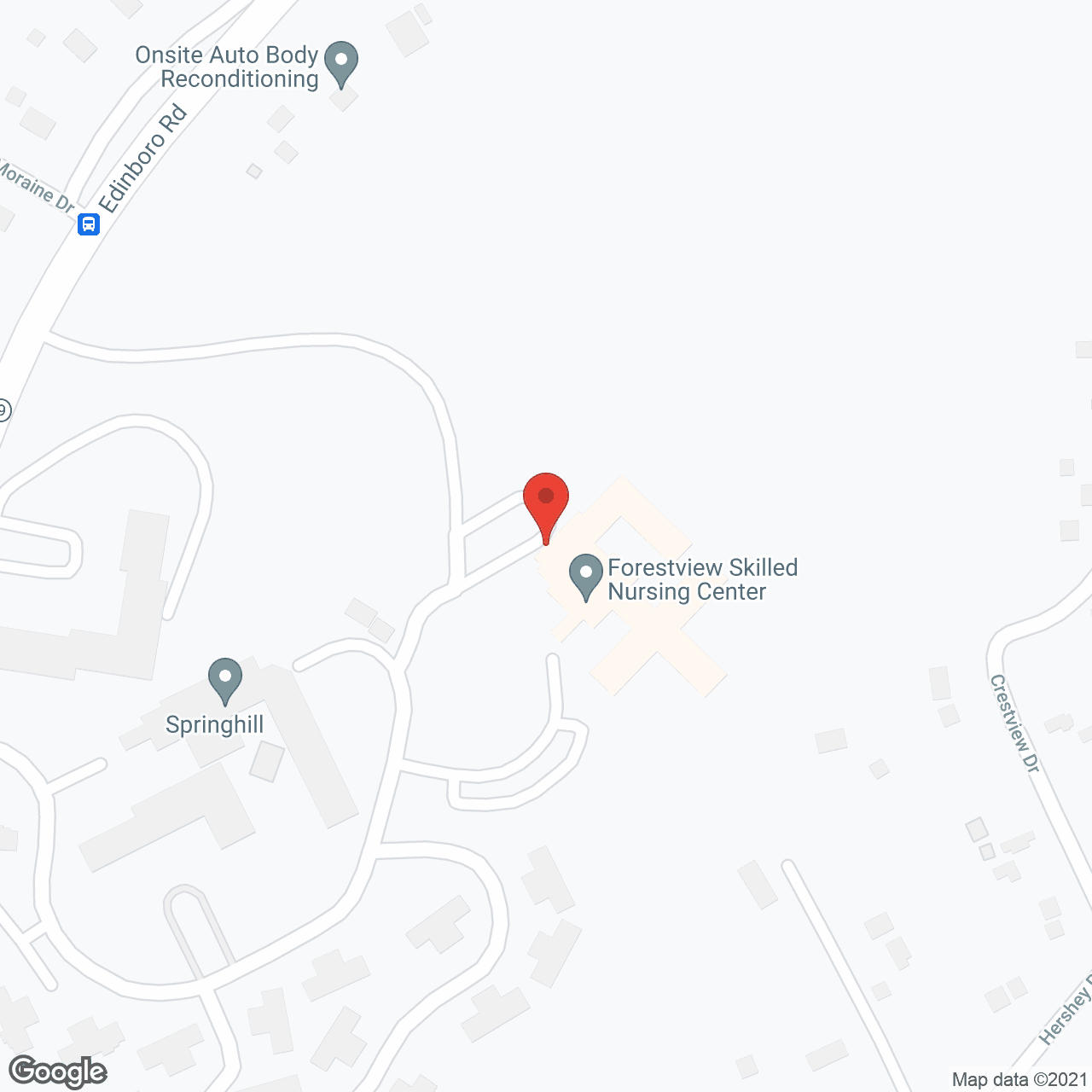 Forestview Skilled Nursing Ctr in google map