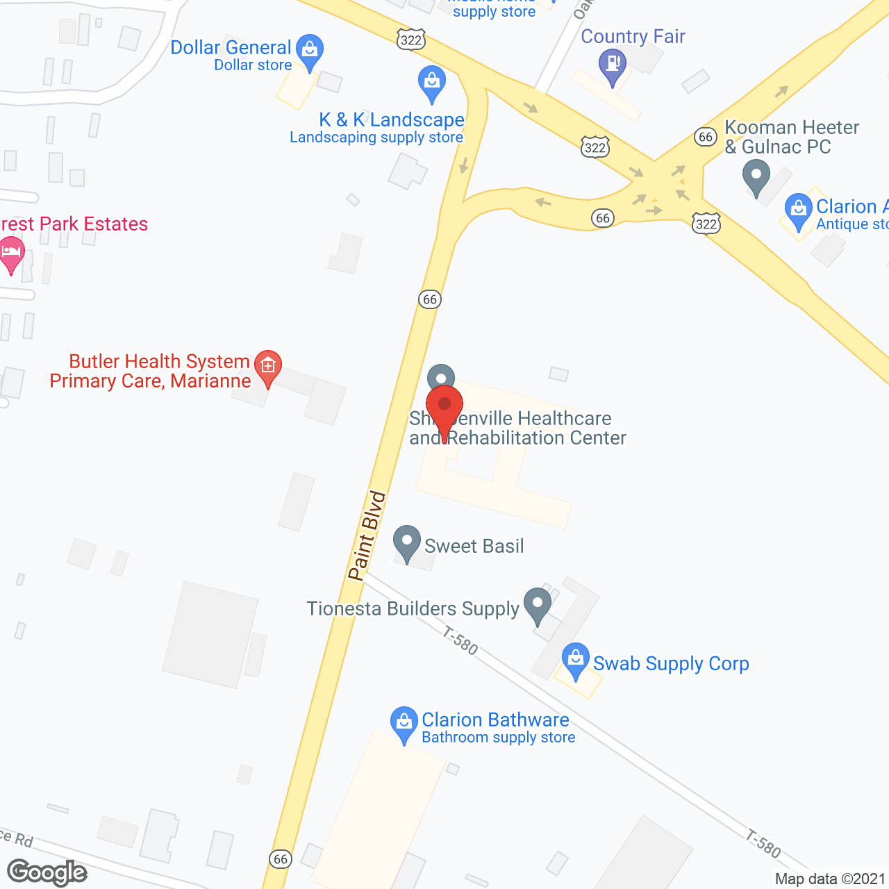 Golden LivingCenter - Shippenville in google map