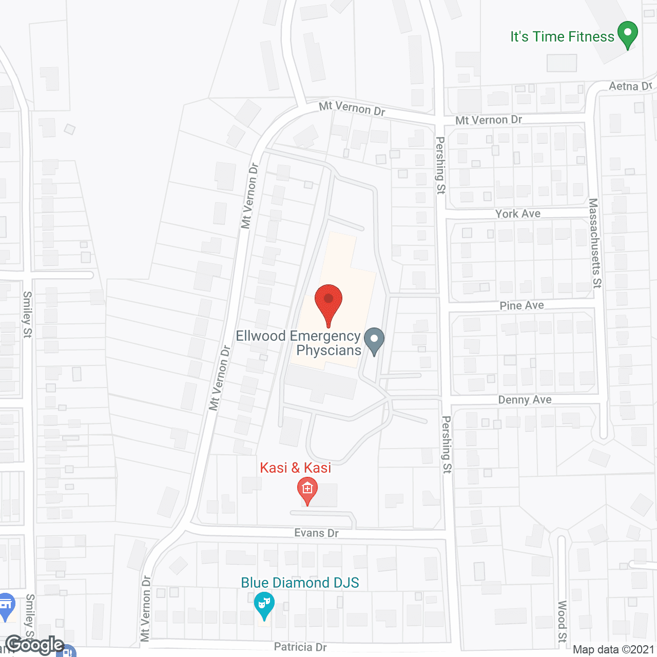 Mary Evans Extended Care Ctr in google map