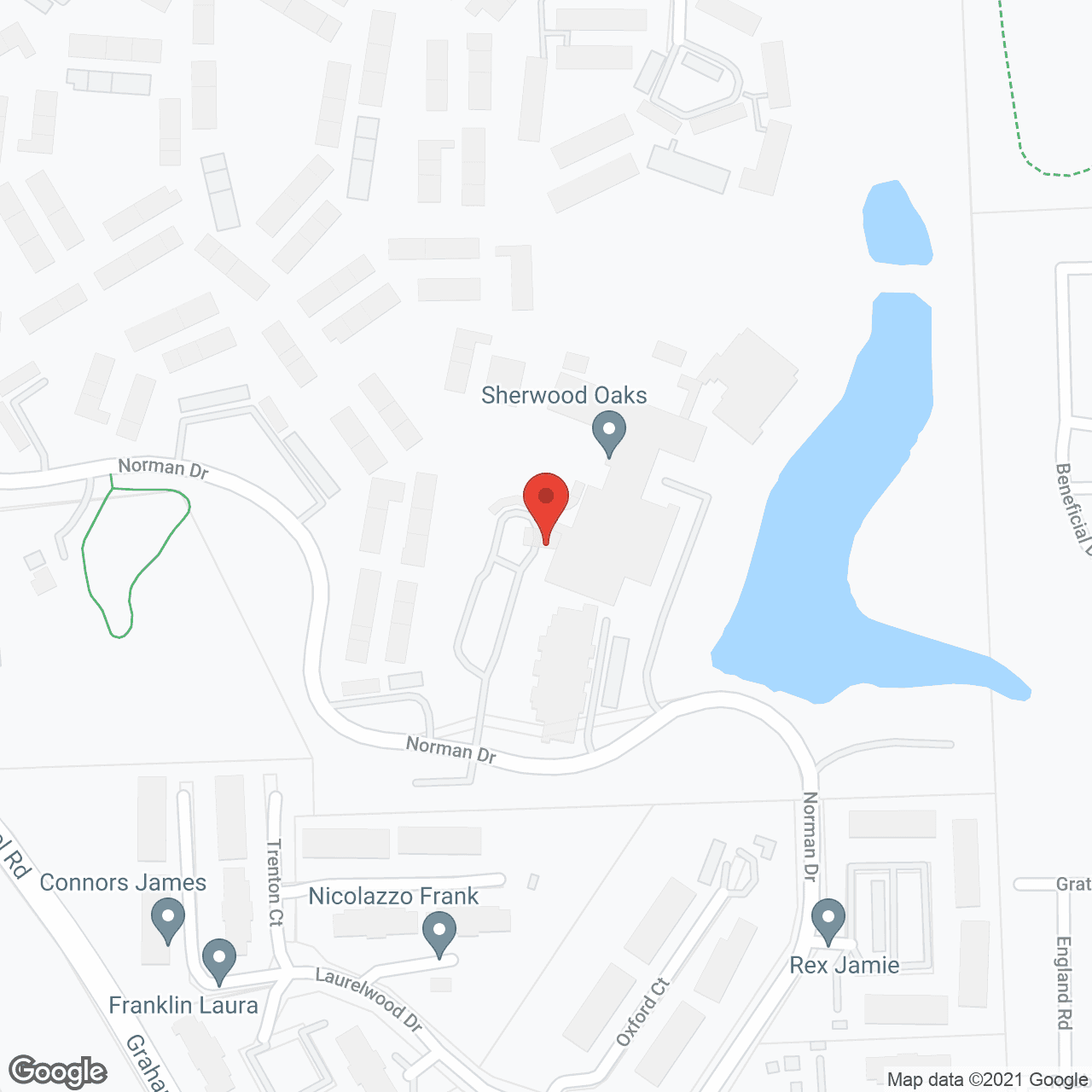 Sherwood Oaks Retirement Community in google map