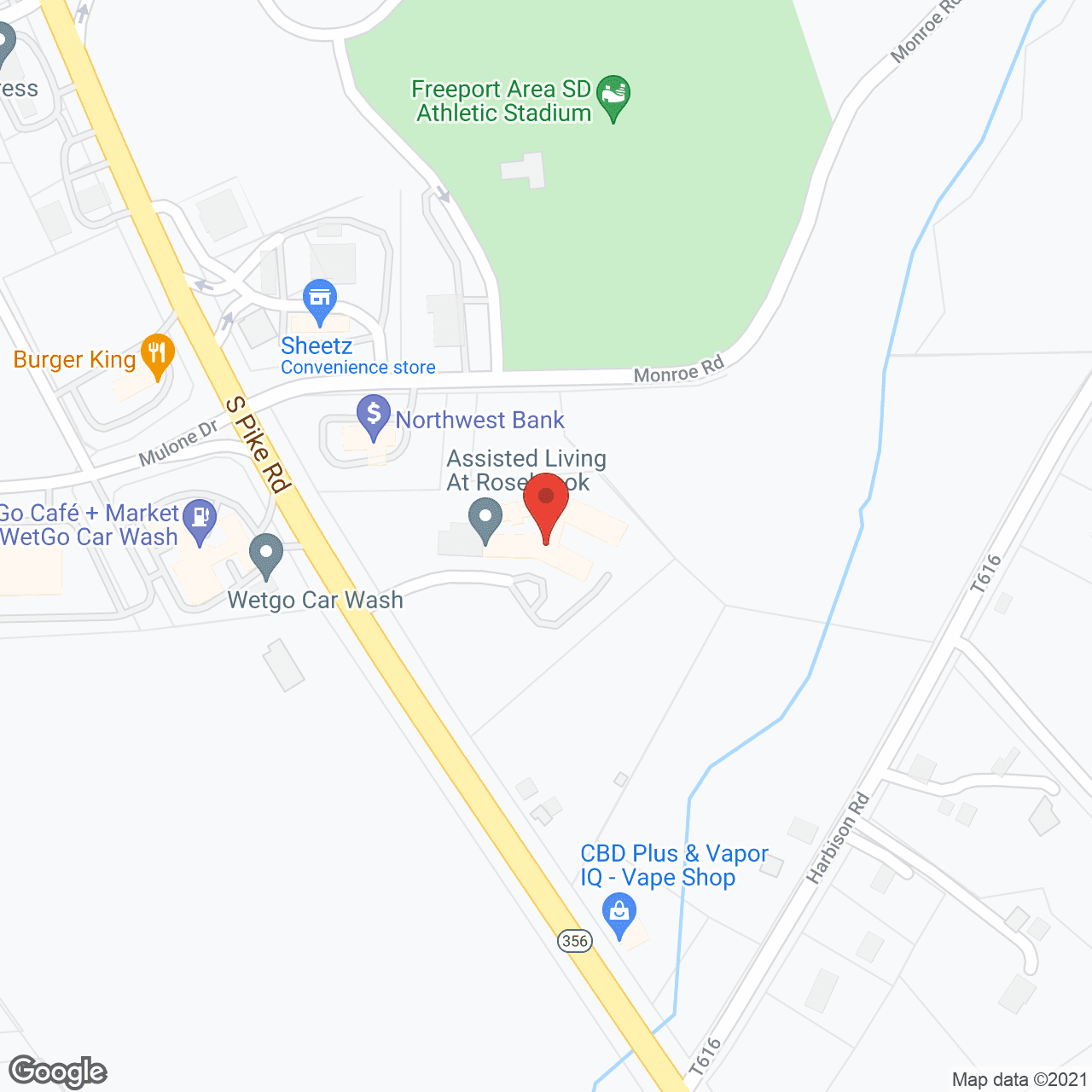 Adult Living At Rosebrook in google map