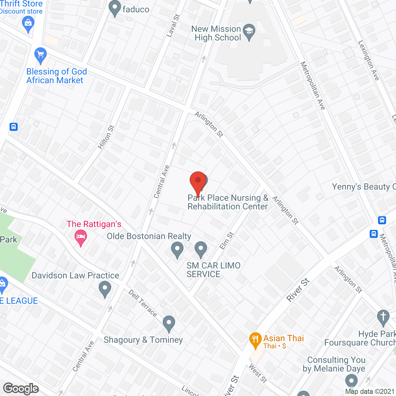 Park Place Rehabilitation and Skilled Care Center in google map