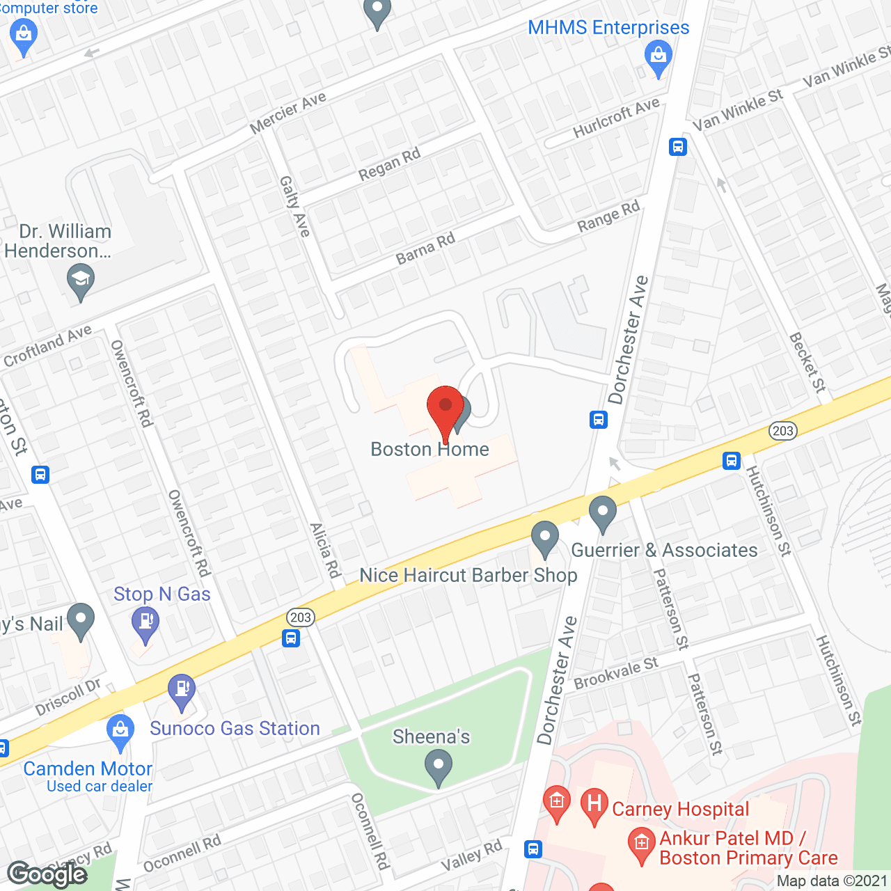 Duplicate Boston Home Inc in google map