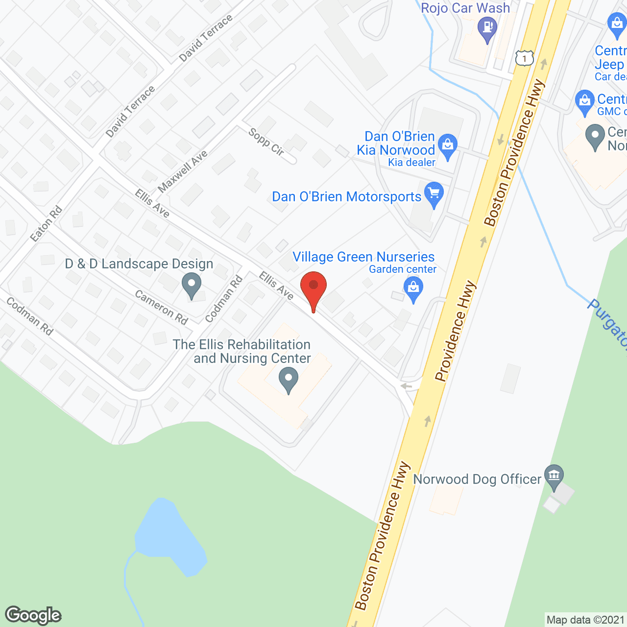 The Ellis Nursing and Rehab Center in google map