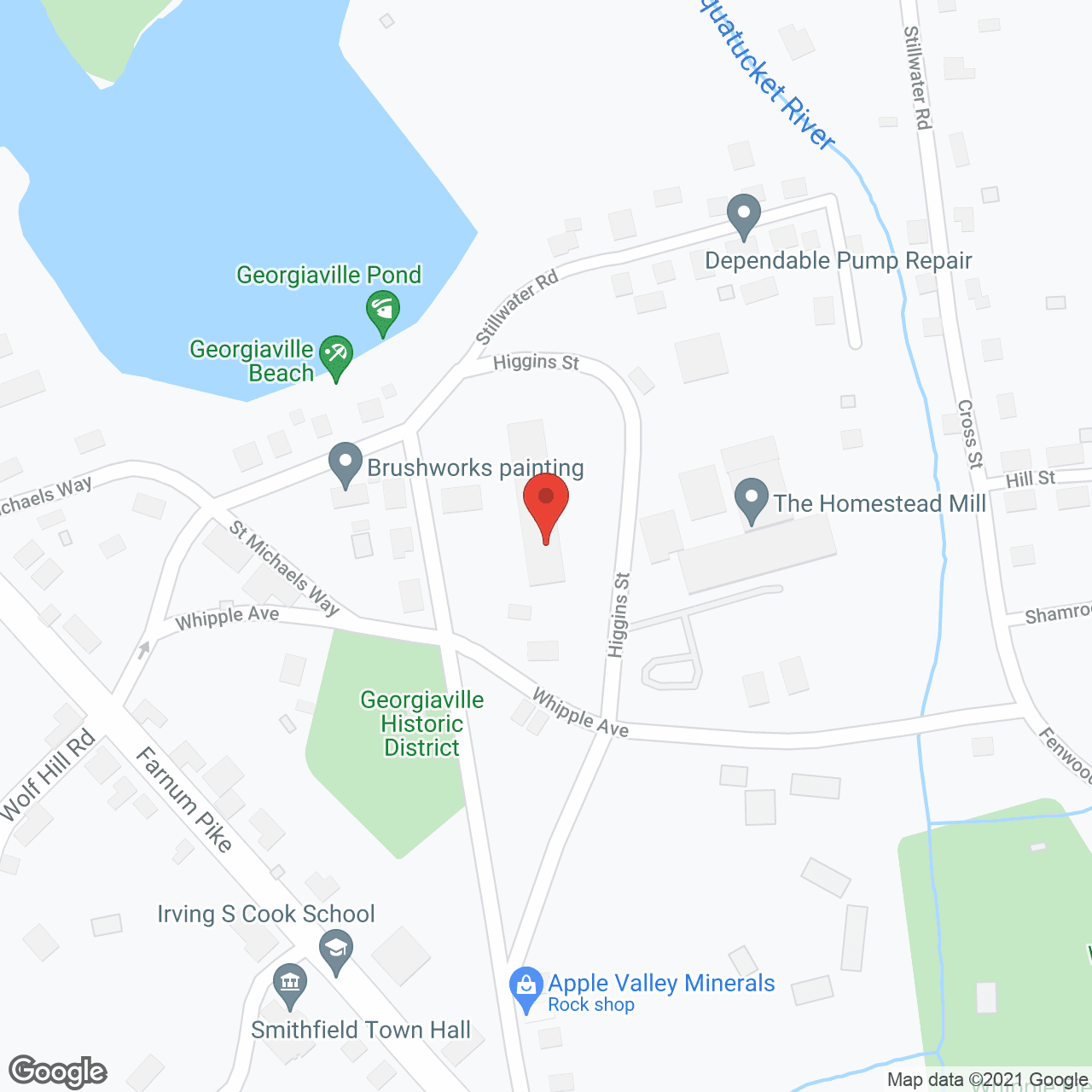 Georgiaville Manor in google map
