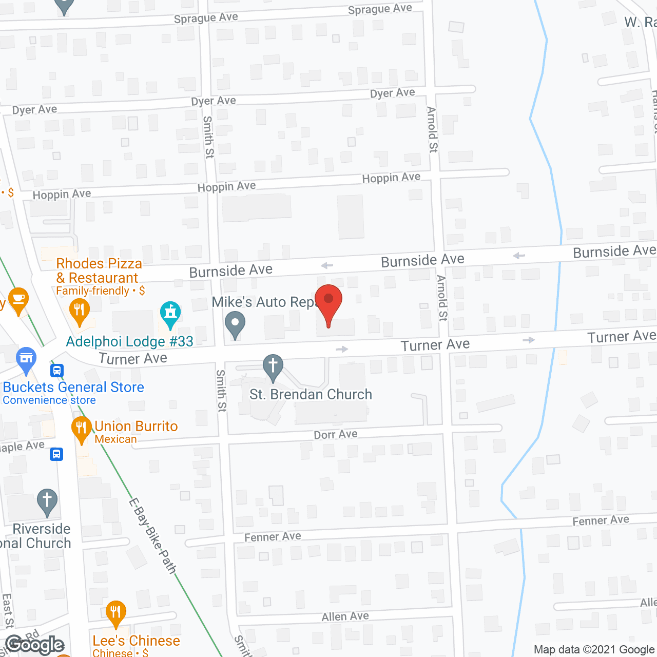 East Bay Geriatric Ctr in google map