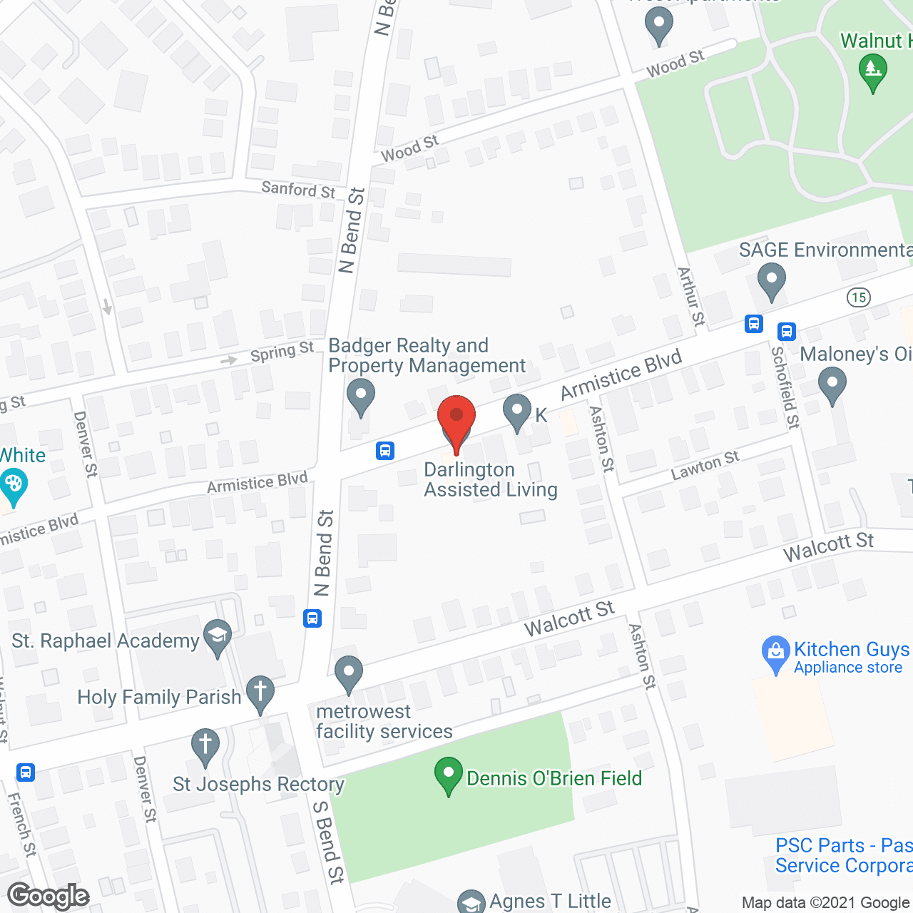 Darlington Assisted Living Centers in google map