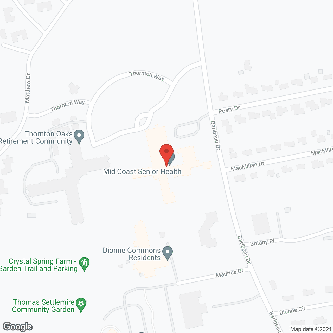 Bodwell House Subacute Ctr in google map
