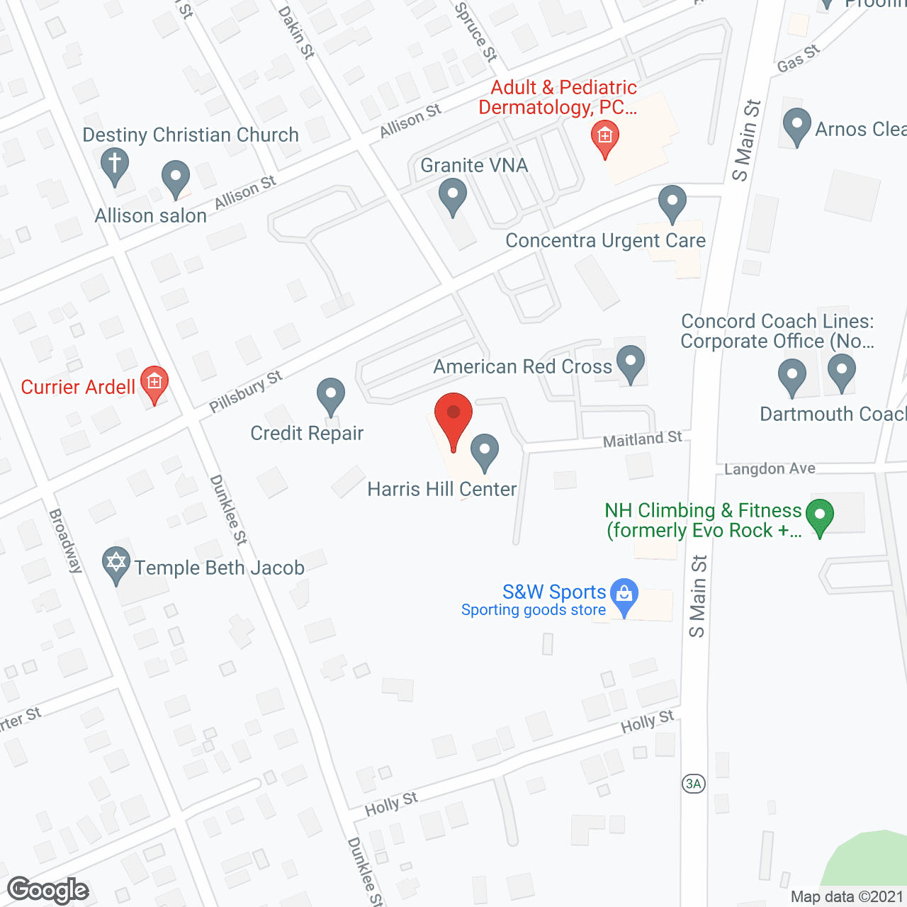 Harris Hill Center in google map