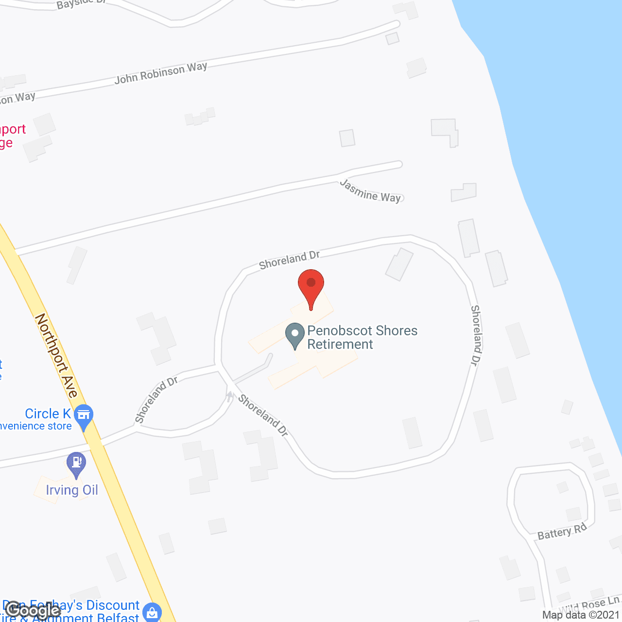 Penobscot Shores Retirement in google map