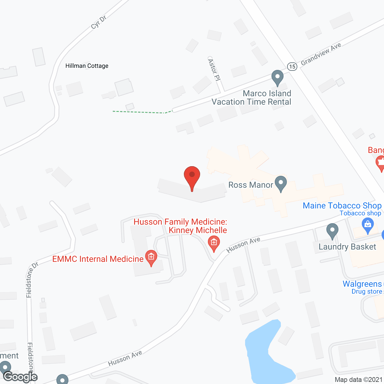 Ross Manor in google map