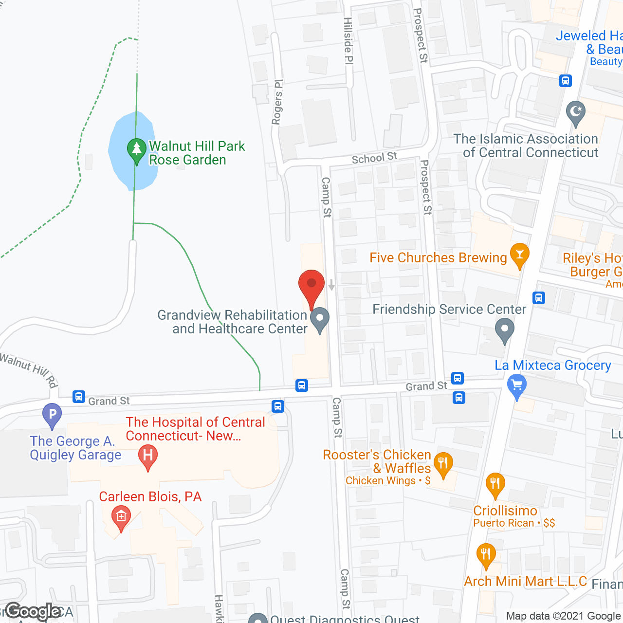 Grandview Rehab in google map