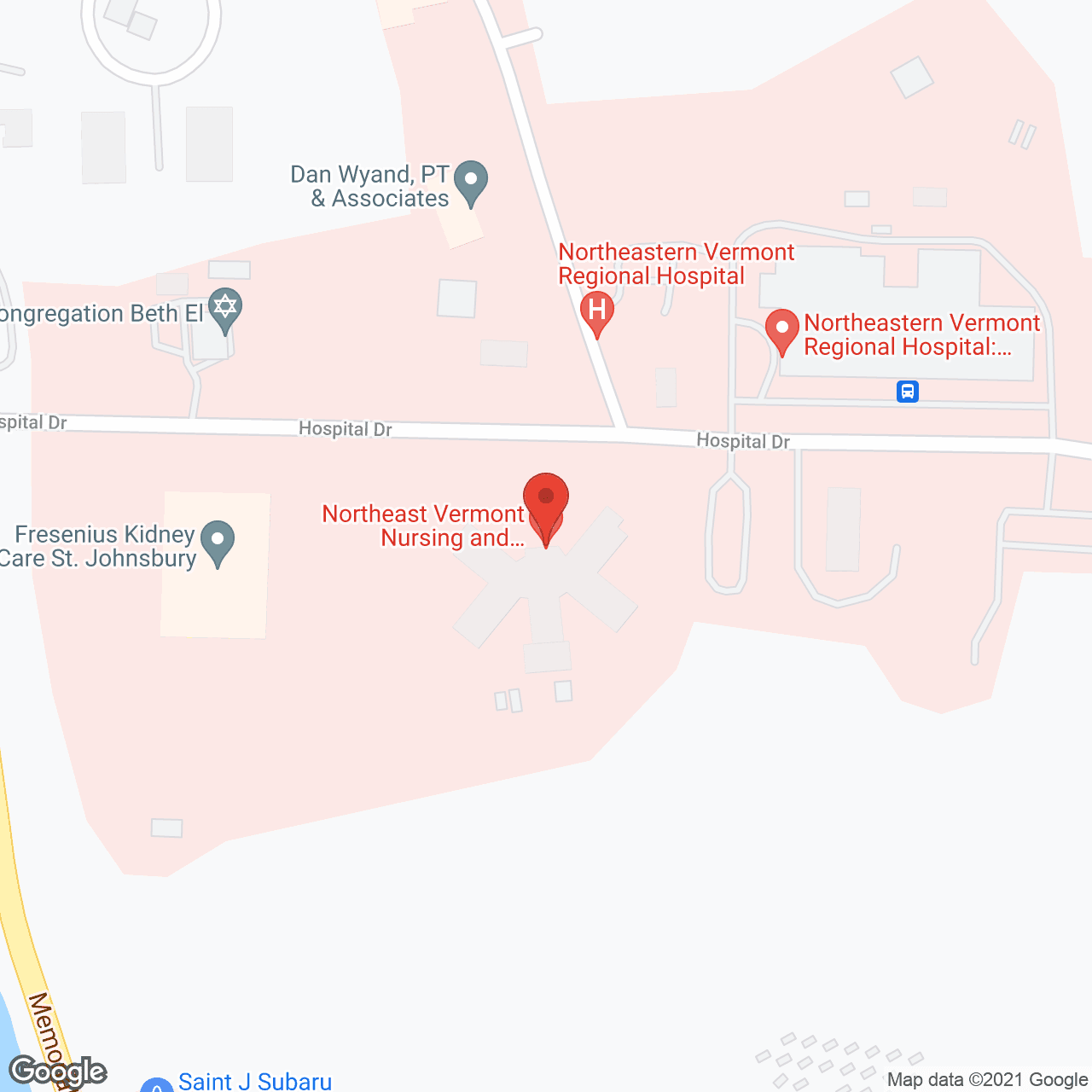 St Johnsbury Health & Rehab Ct in google map