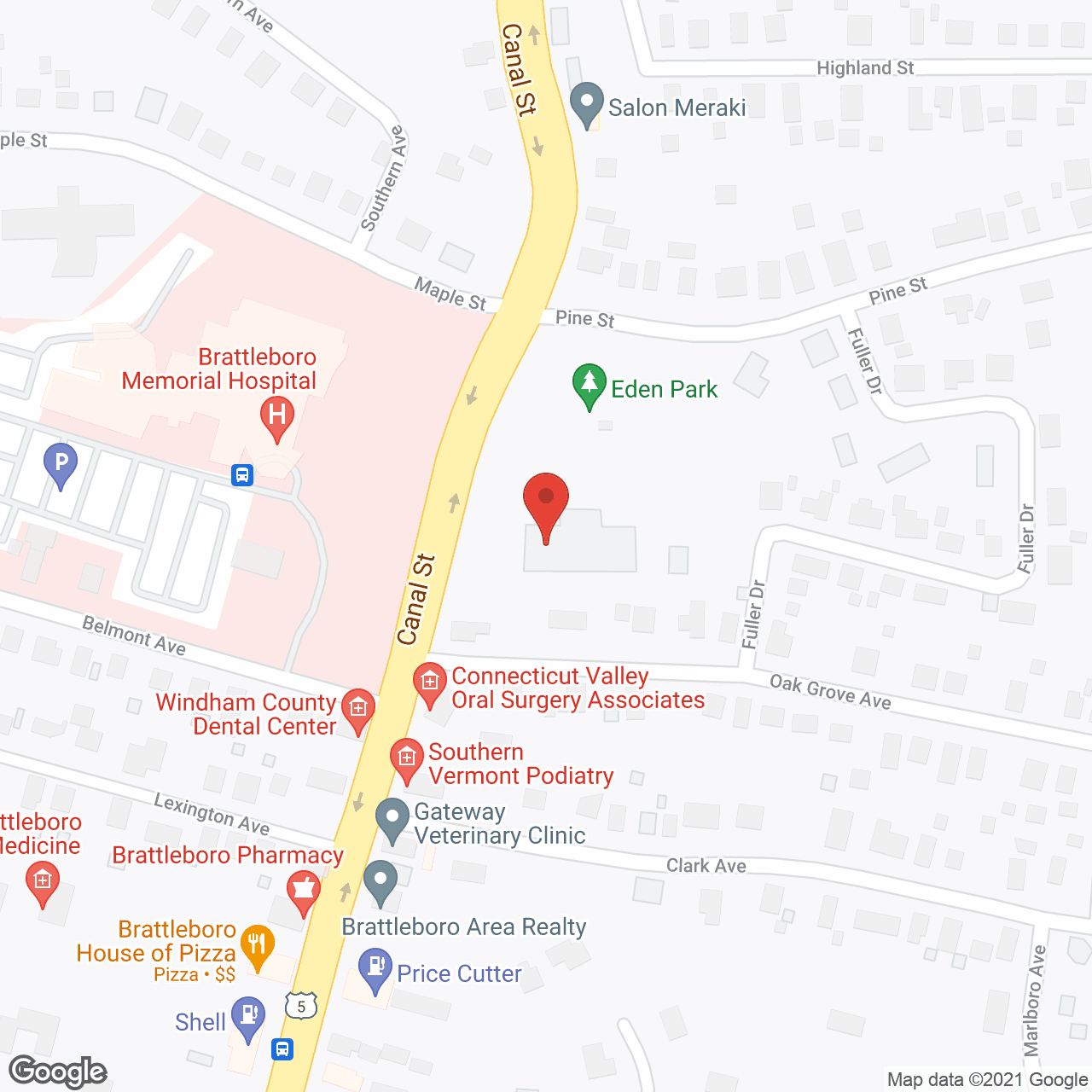 Pine Heights at Brattleboro Center for Nursing and Rehabilitation in google map