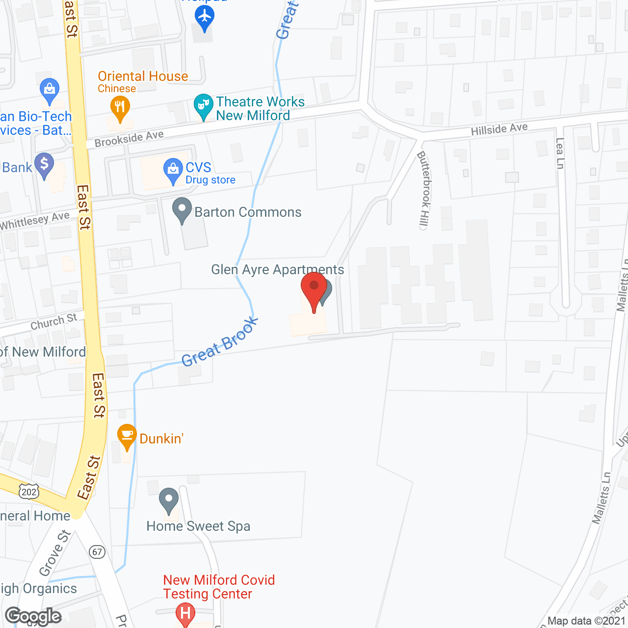 Glen Ayre Apartments in google map