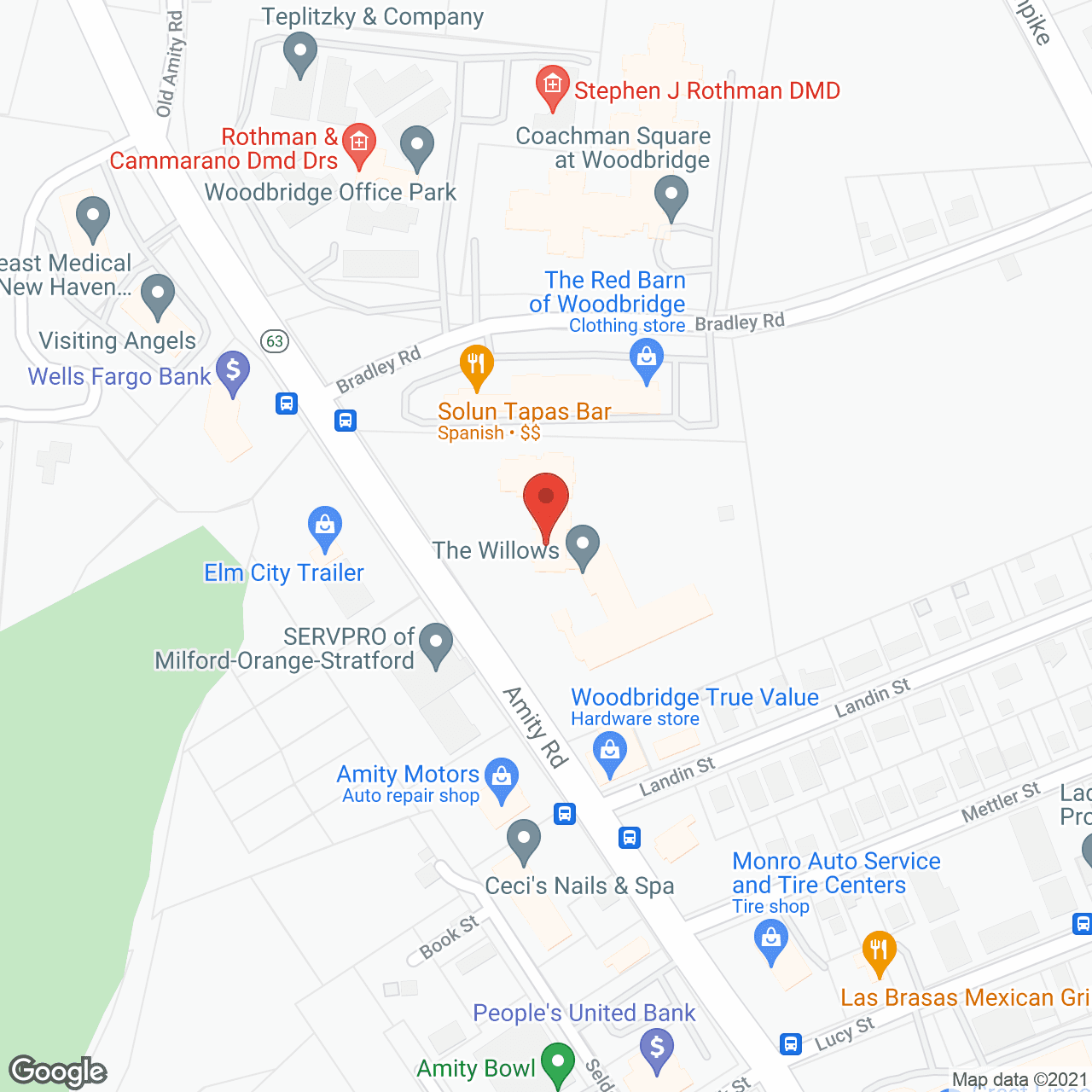 Willows Care and Rehabilitation in google map