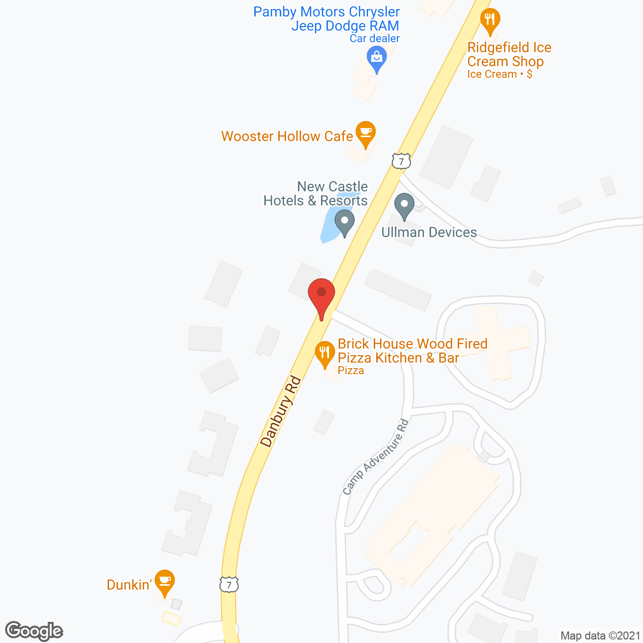 Benchmark at Ridgefield Crossings in google map