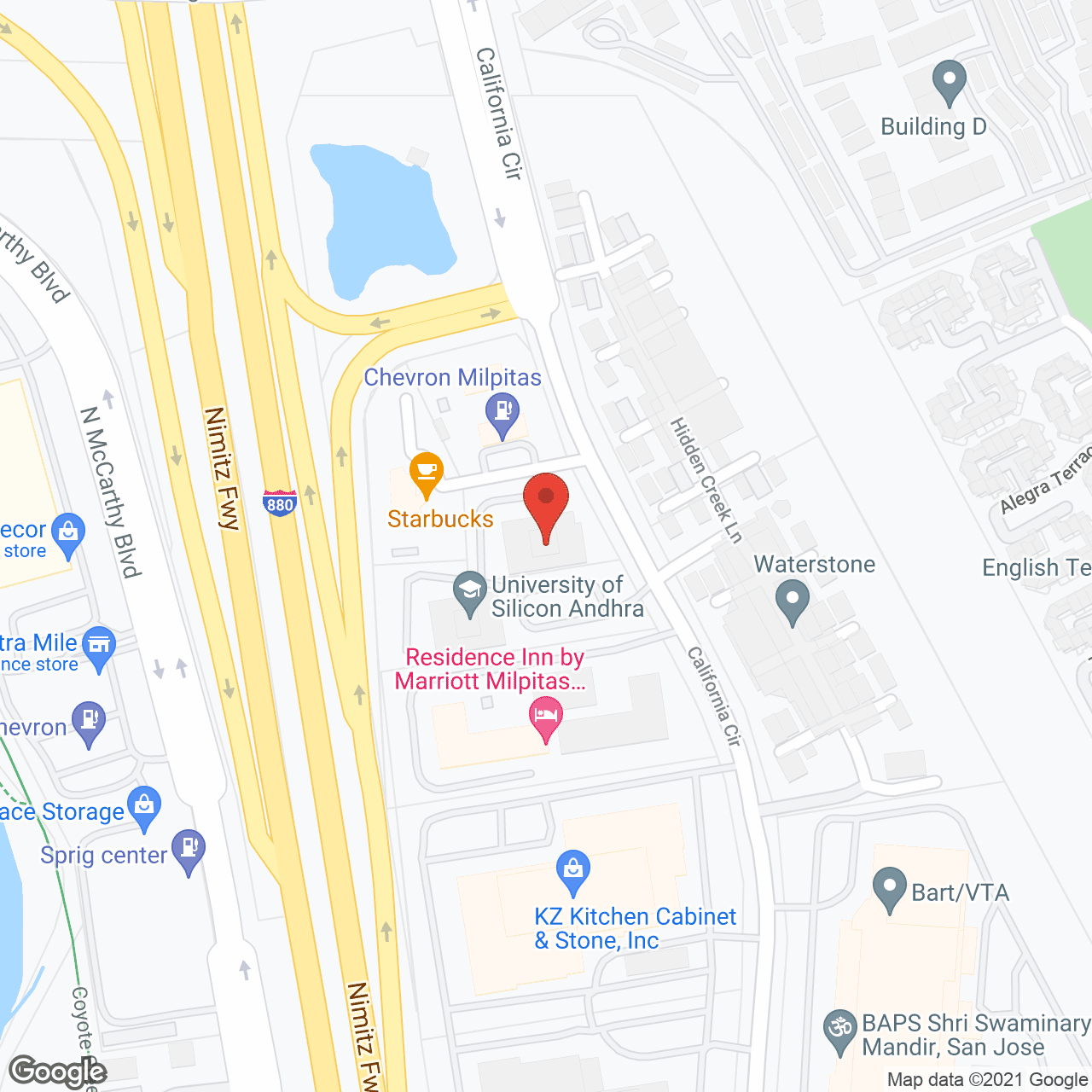 Milpitas Adult Day Healthcare in google map