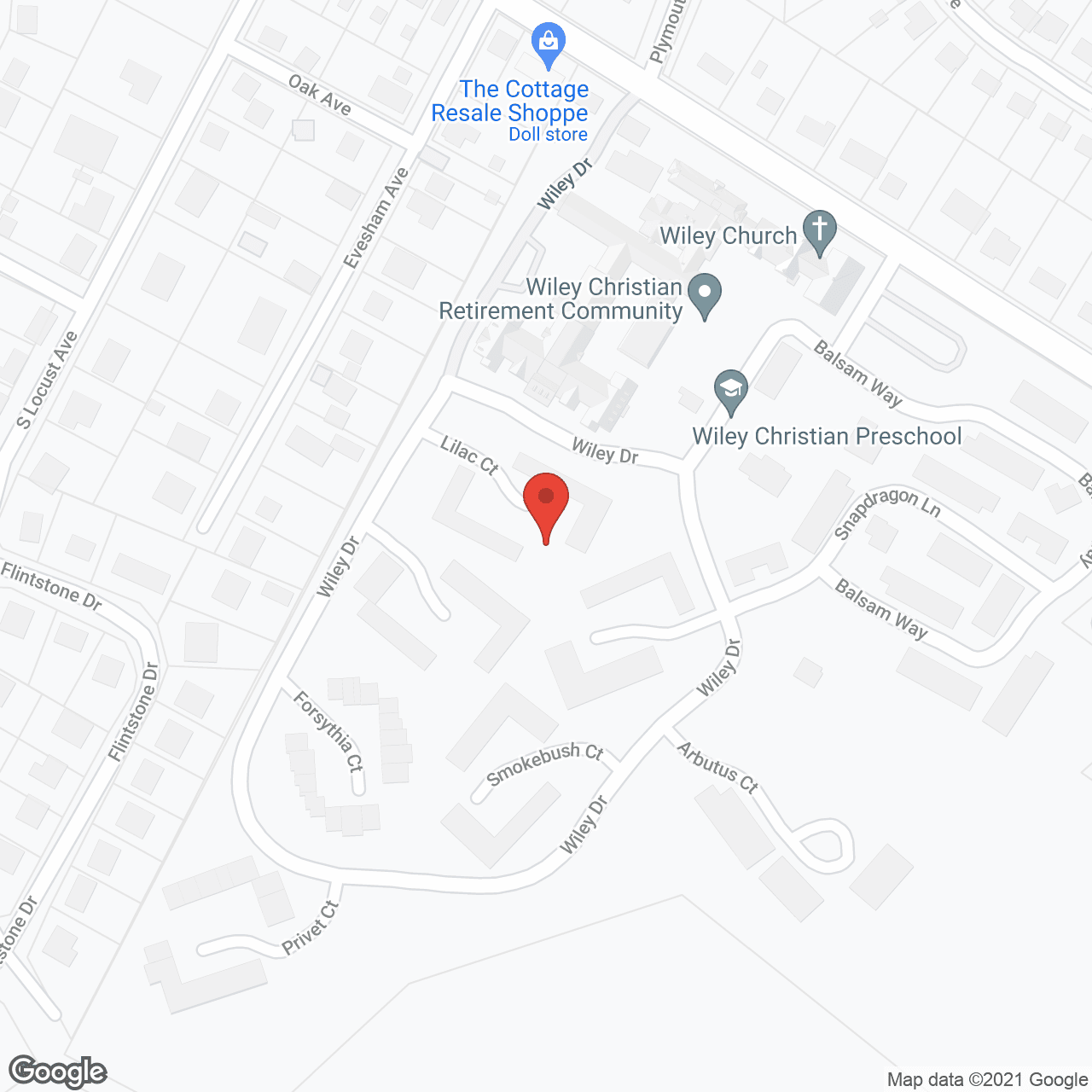 Wiley Christian Retirement Community in google map