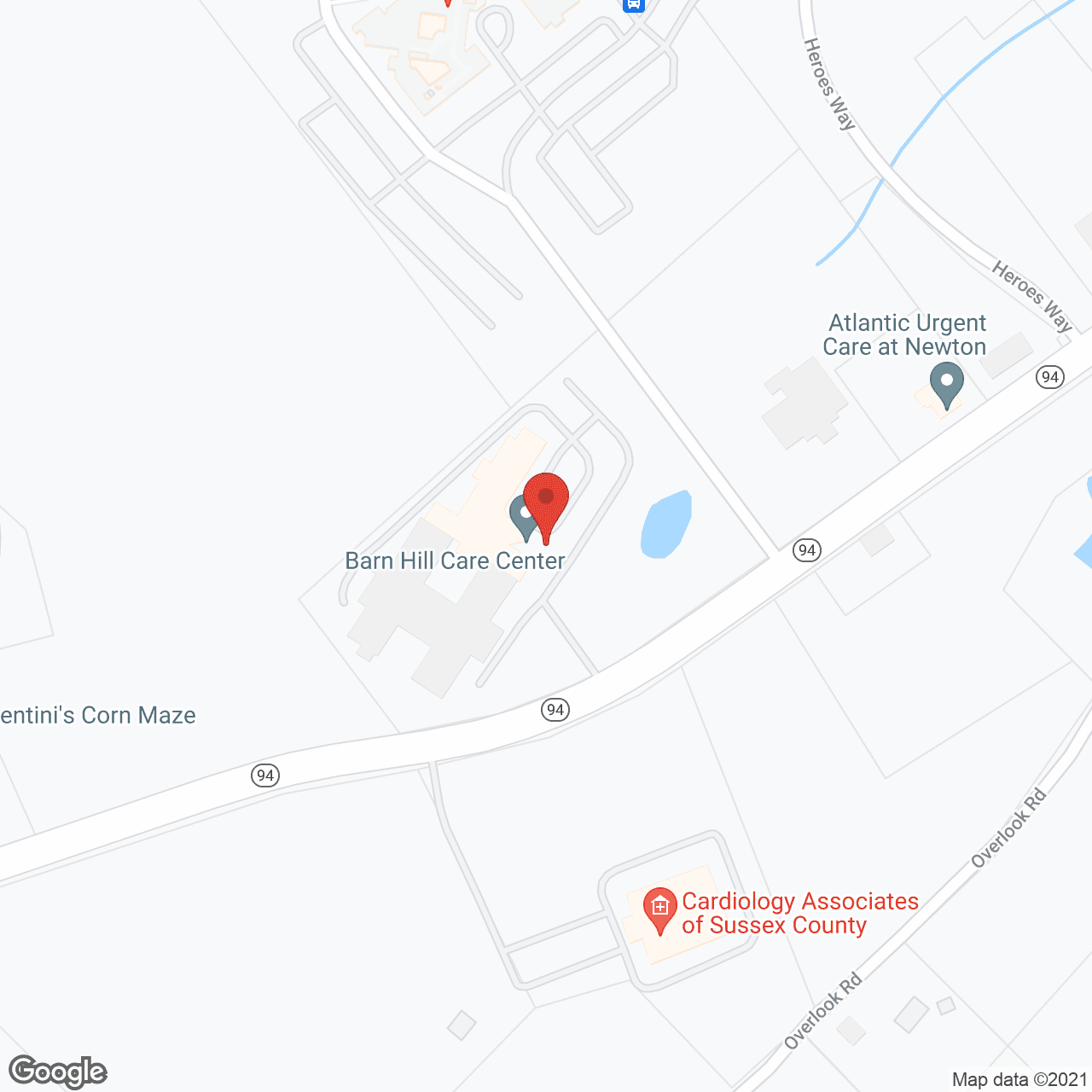 Barn Hill Care Center in google map