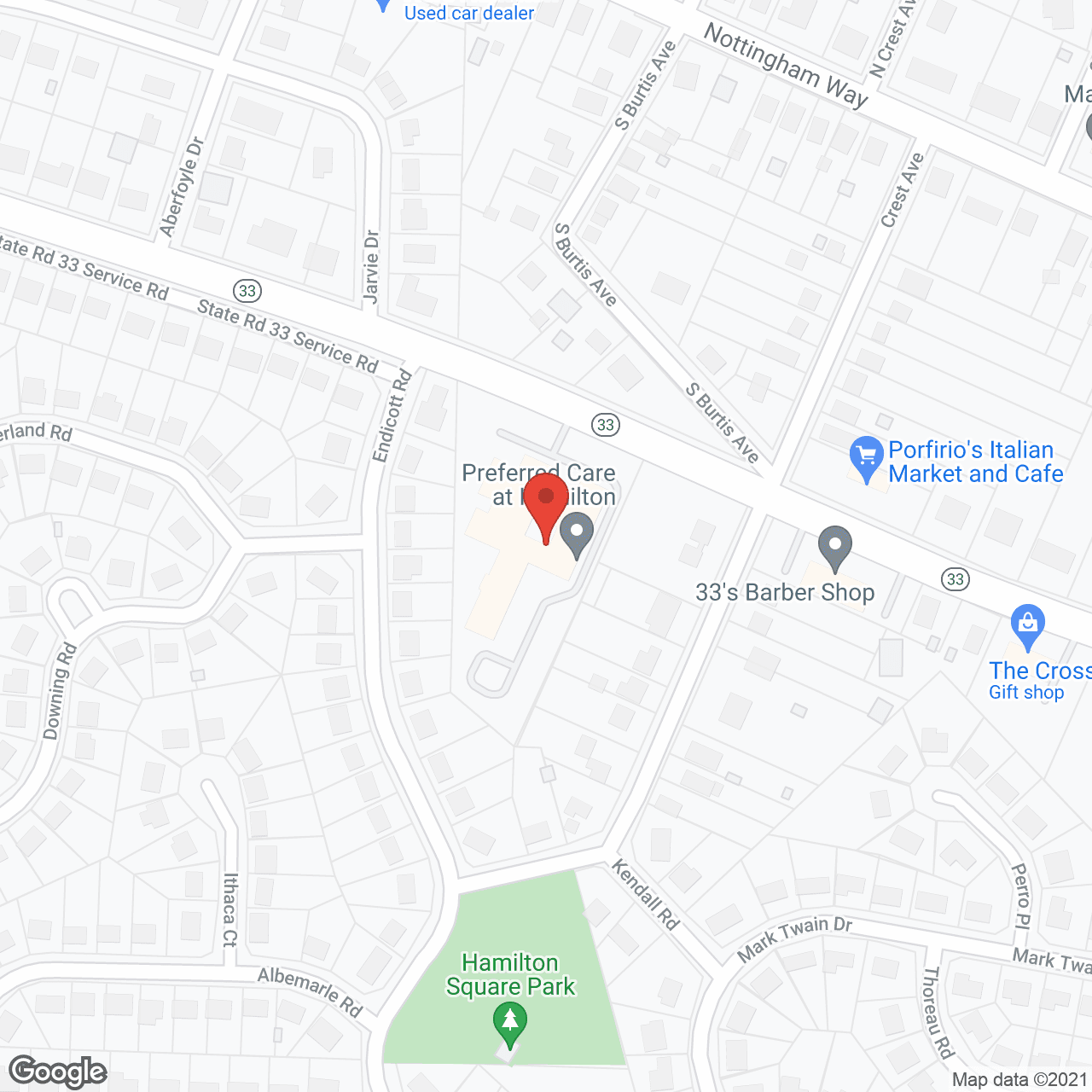 Preferred Care at Hamilton in google map