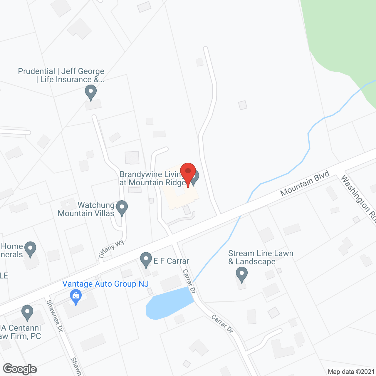 Brandywine Mountain Ridge by Monarch in google map