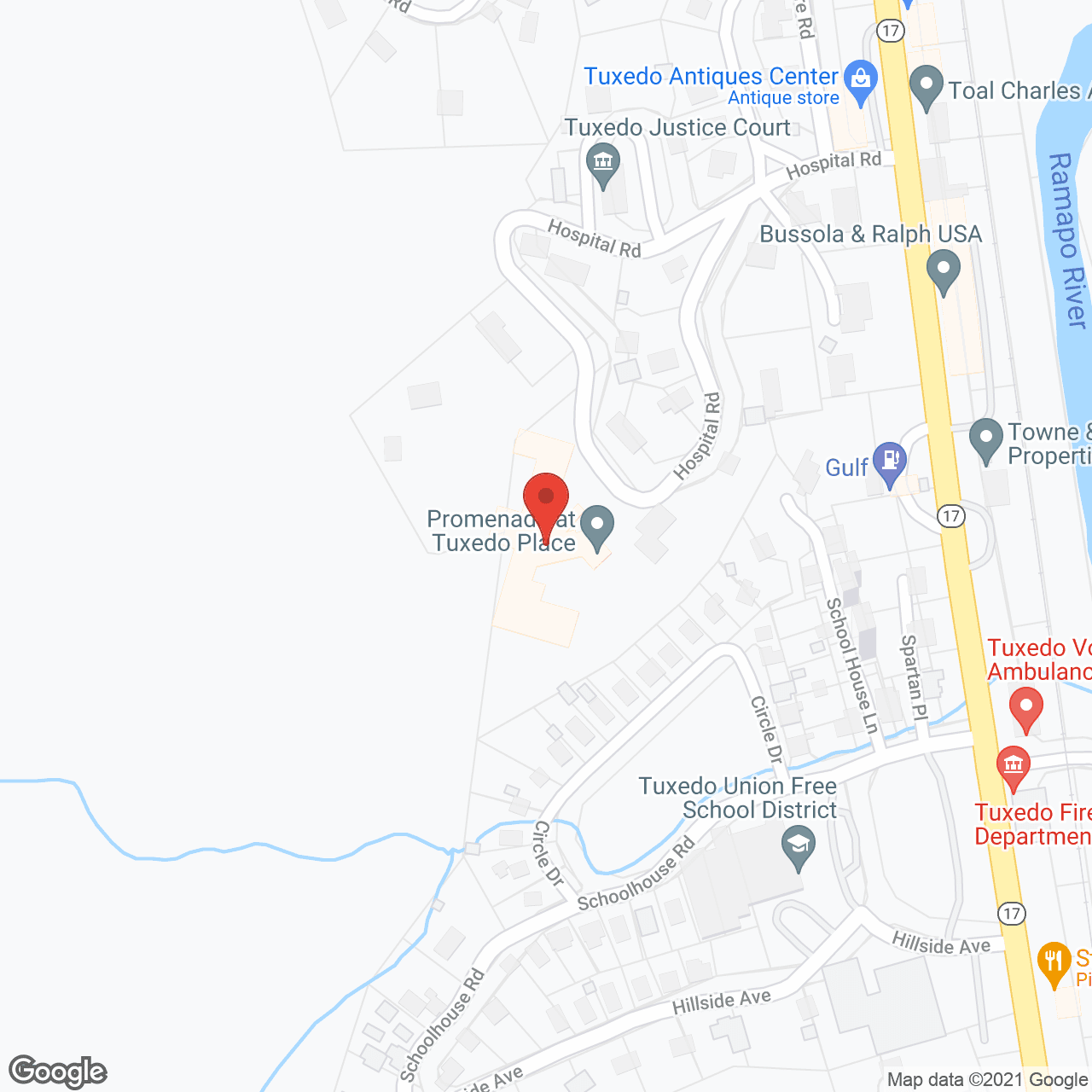 Promenade at Tuxedo Place in google map