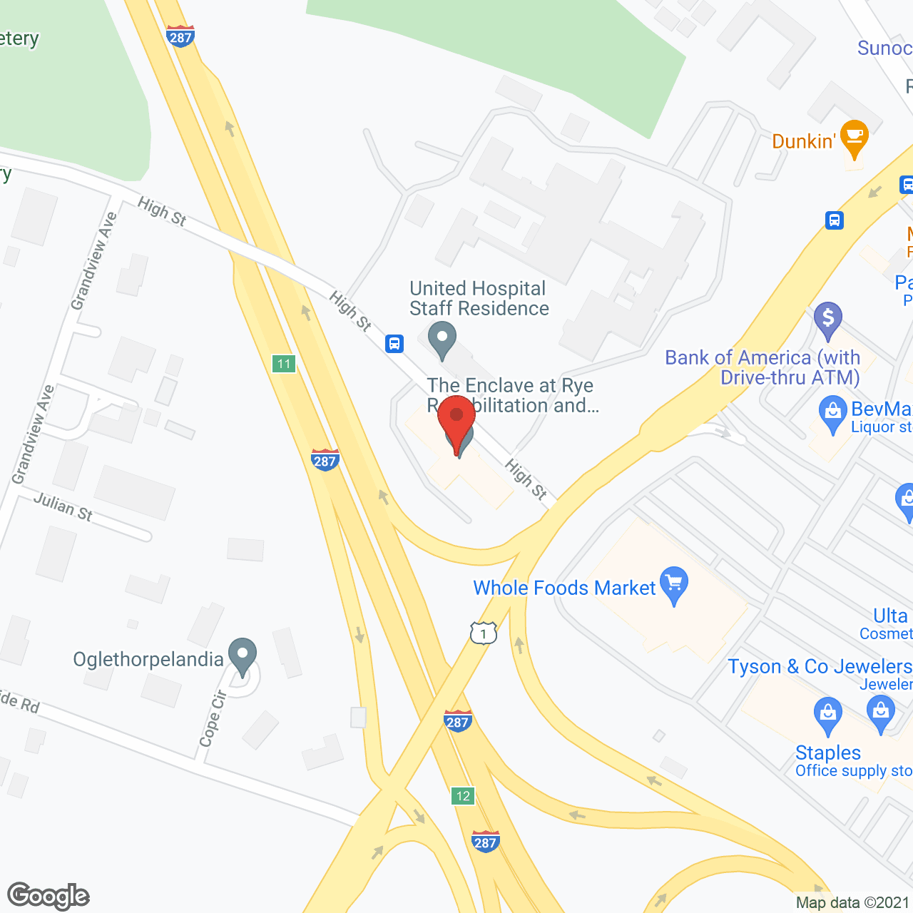 Port Chester Nursing & Rehab in google map